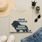 Junior developer vs Senior architect T-Shirt