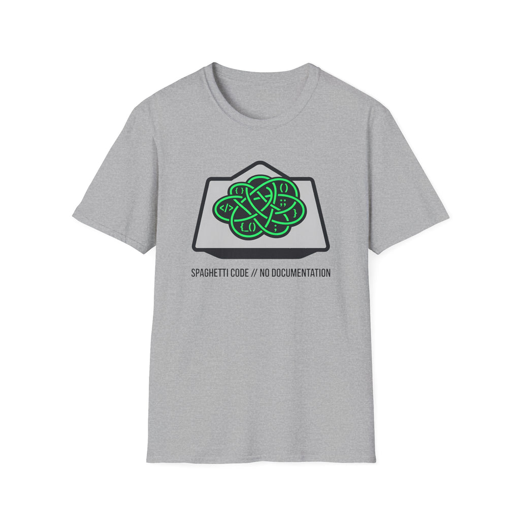 Spaghetti Code No Documentation T-Shirt