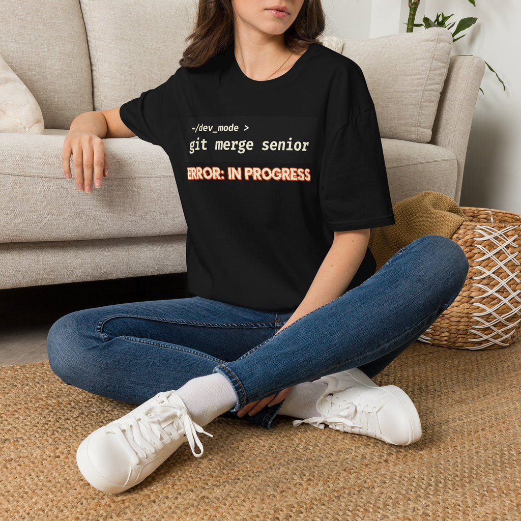 git merge senior - error in progress T-Shirt