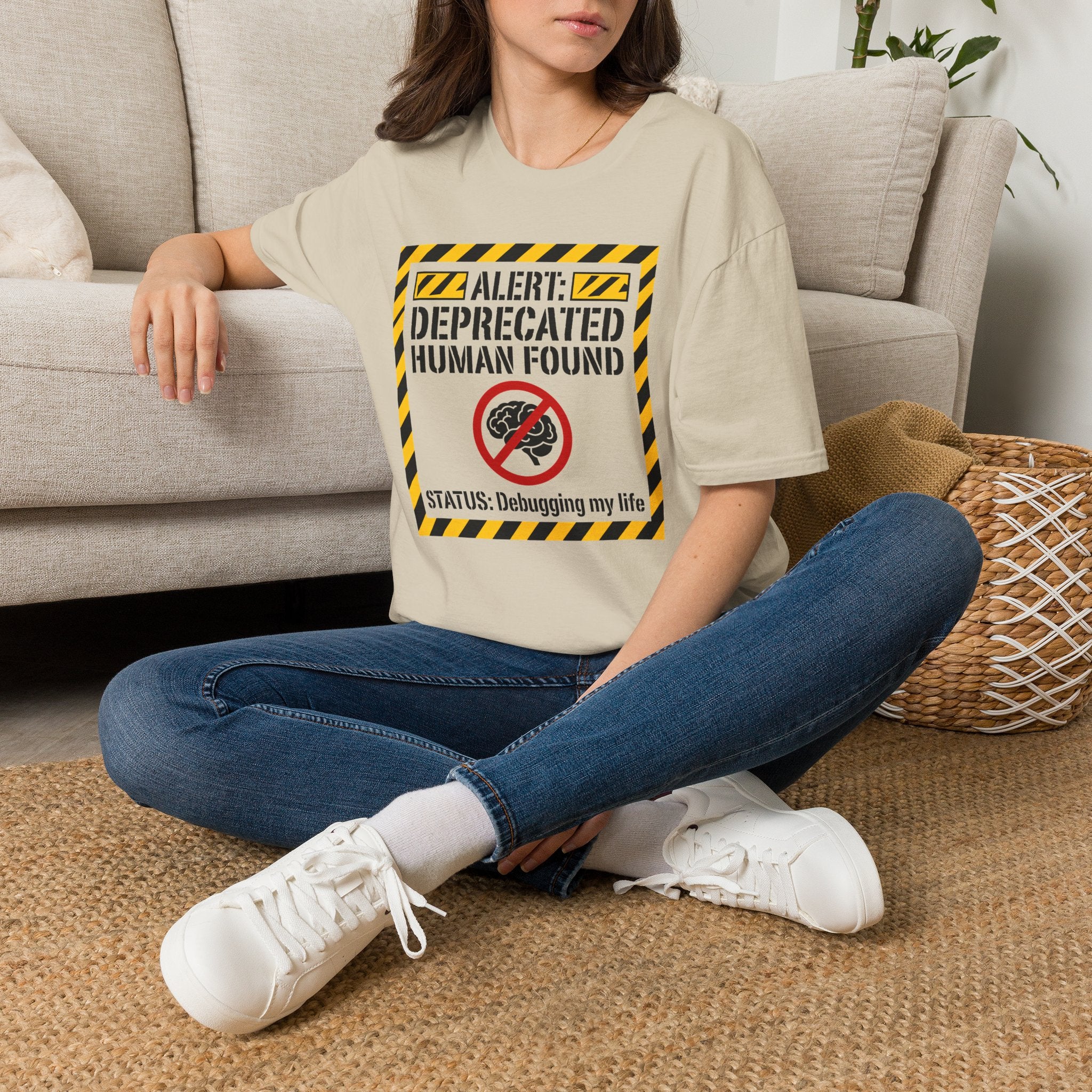 Alert deprecated human found T-Shirt