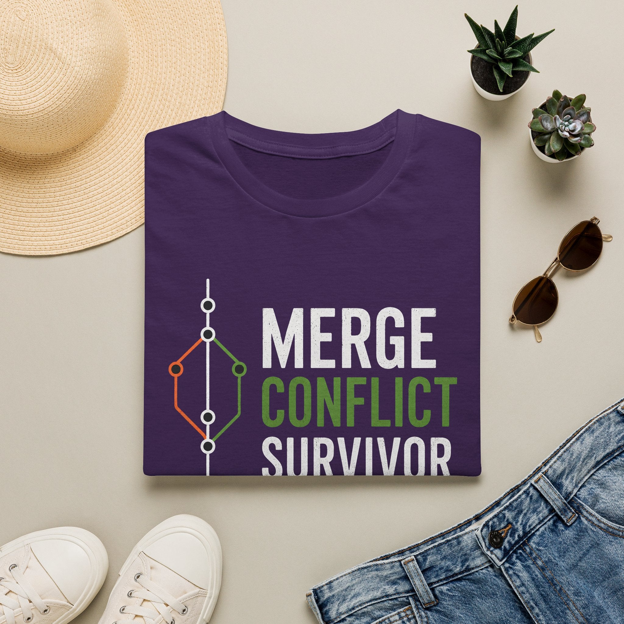 Merge Conflict survivor T-Shirt