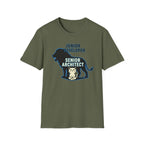 Junior developer vs Senior architect T-Shirt