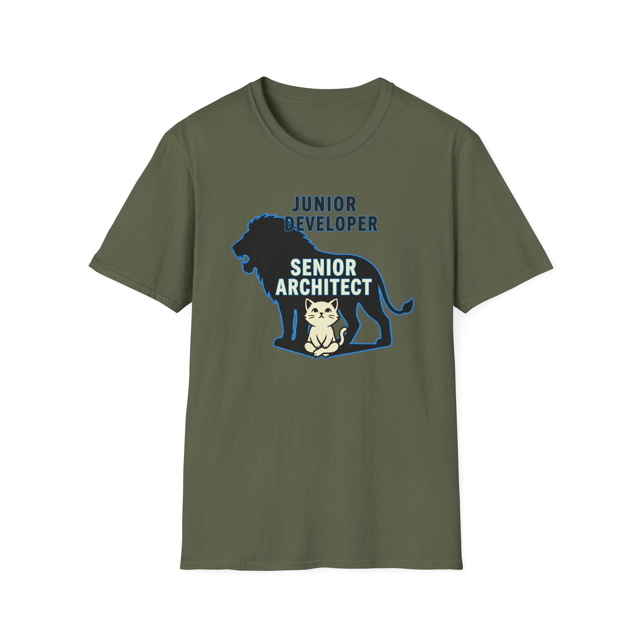 Junior developer vs Senior architect T-Shirt