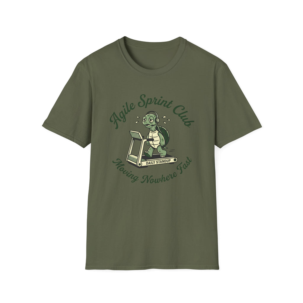 Agile Sprint Club, Moving Nowhere Fast v01 T-Shirt
