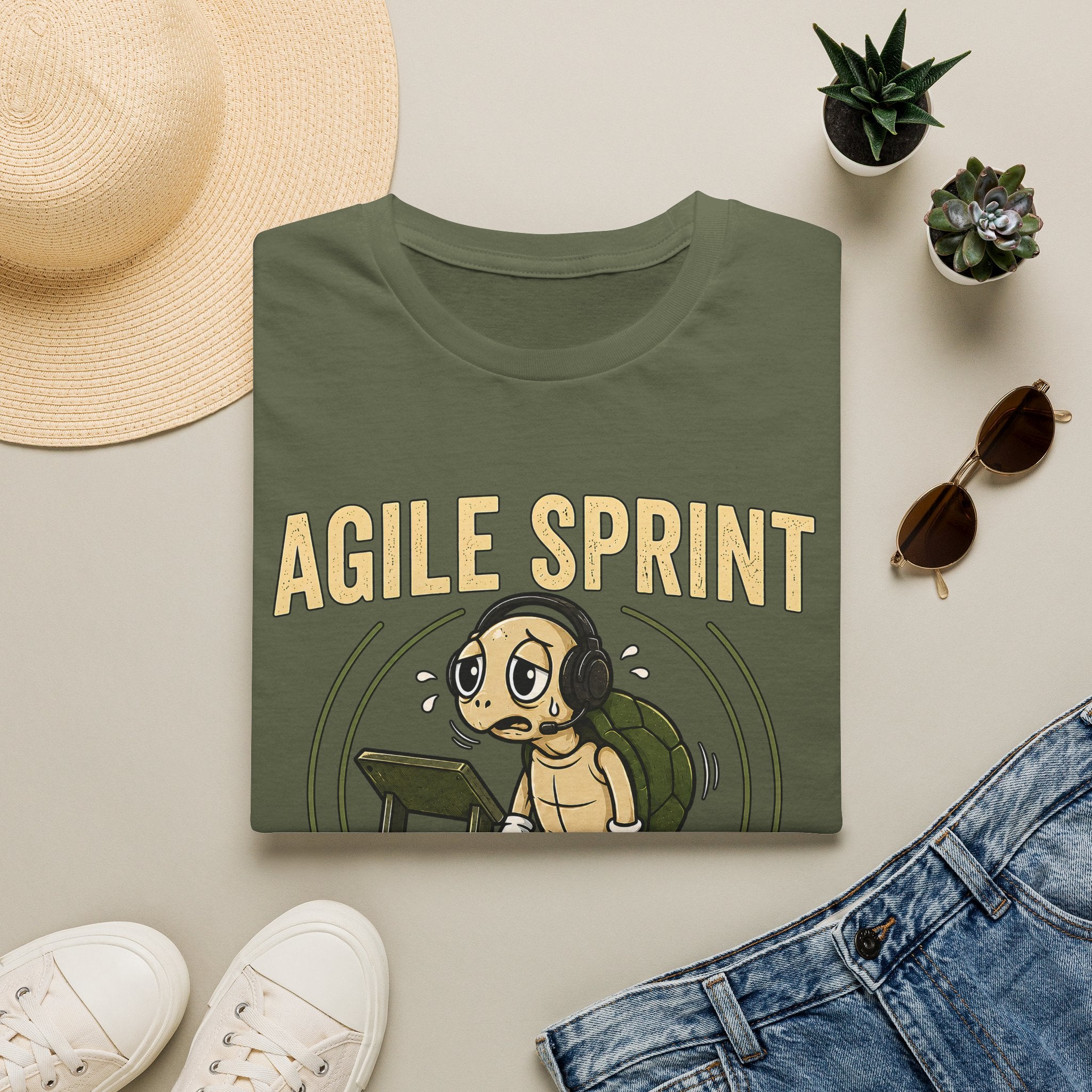 Agile Sprint Club, Moving Nowhere Fast v03 T-Shirt