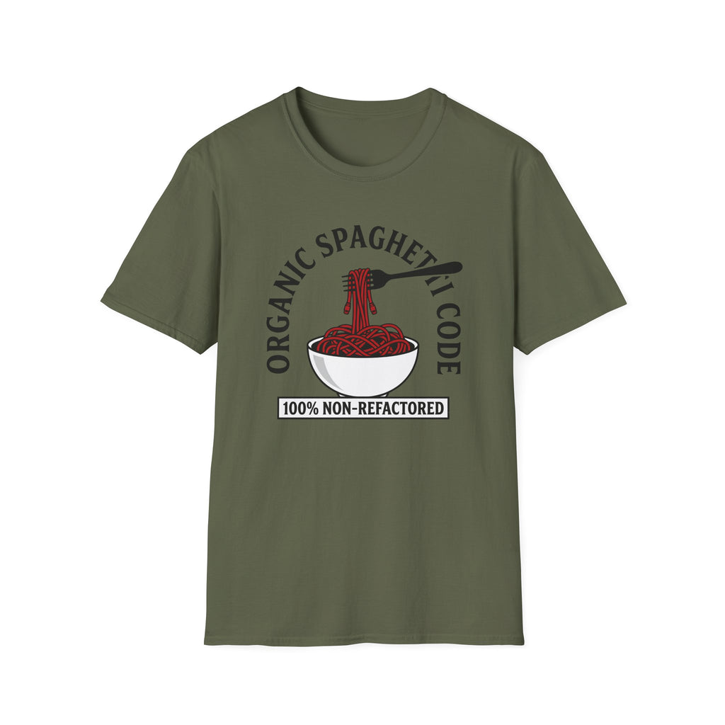 Organic Spaghetti Code 100% Non-Refactored T-Shirt
