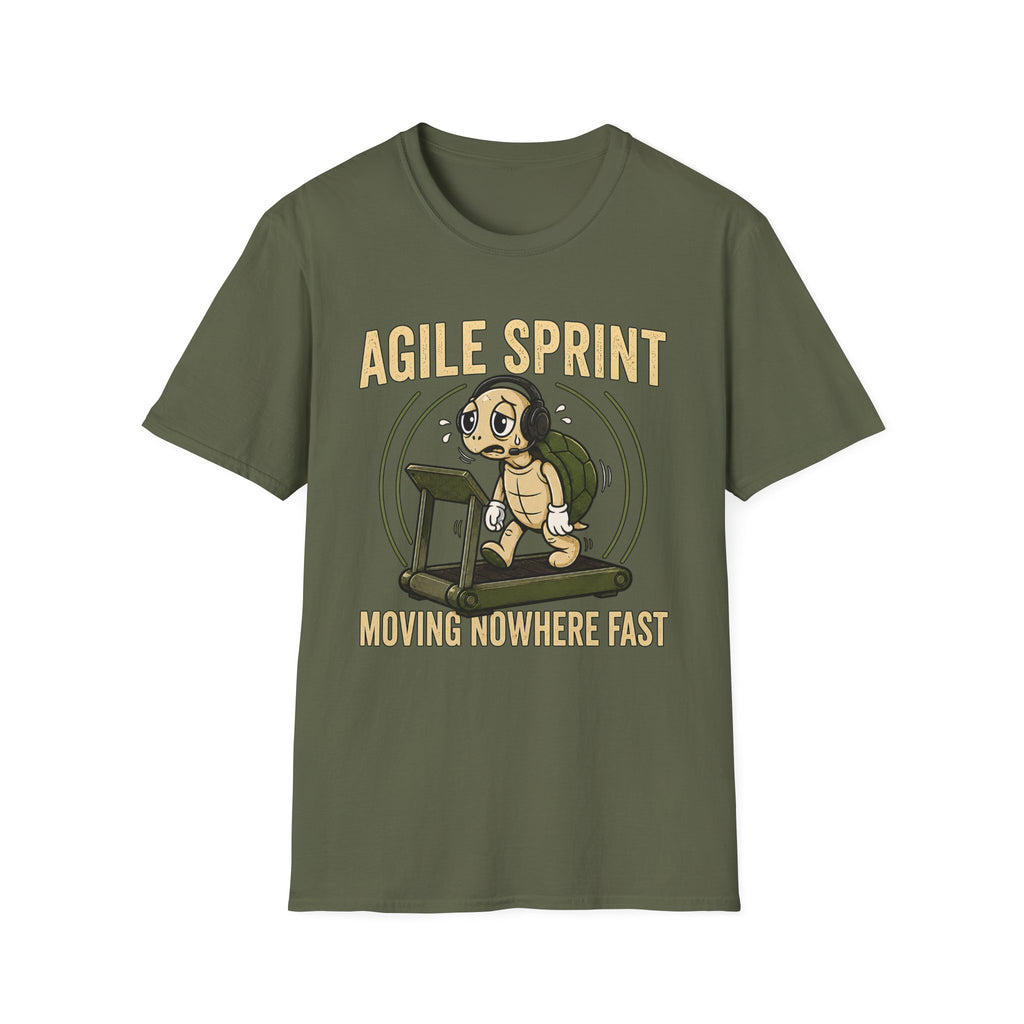 Agile Sprint Club, Moving Nowhere Fast v03 T-Shirt