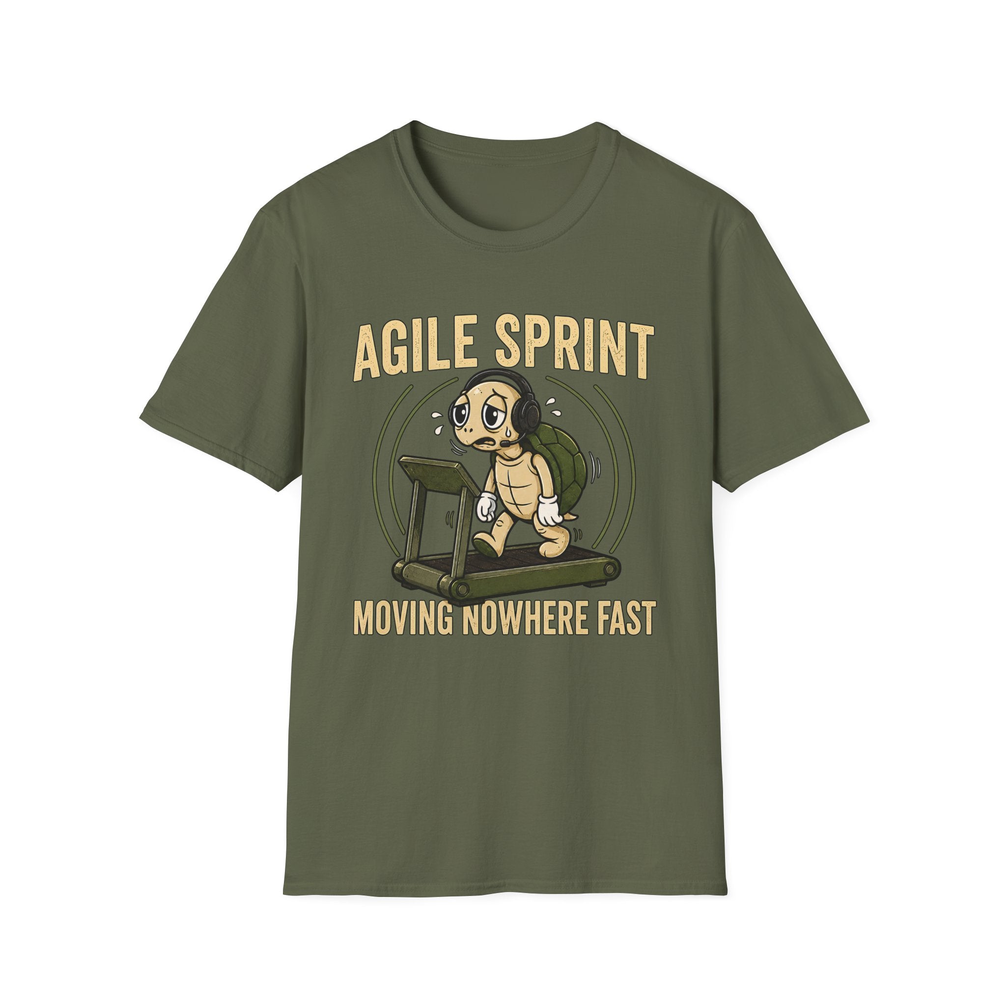 Agile Sprint Club, Moving Nowhere Fast v03 T-Shirt