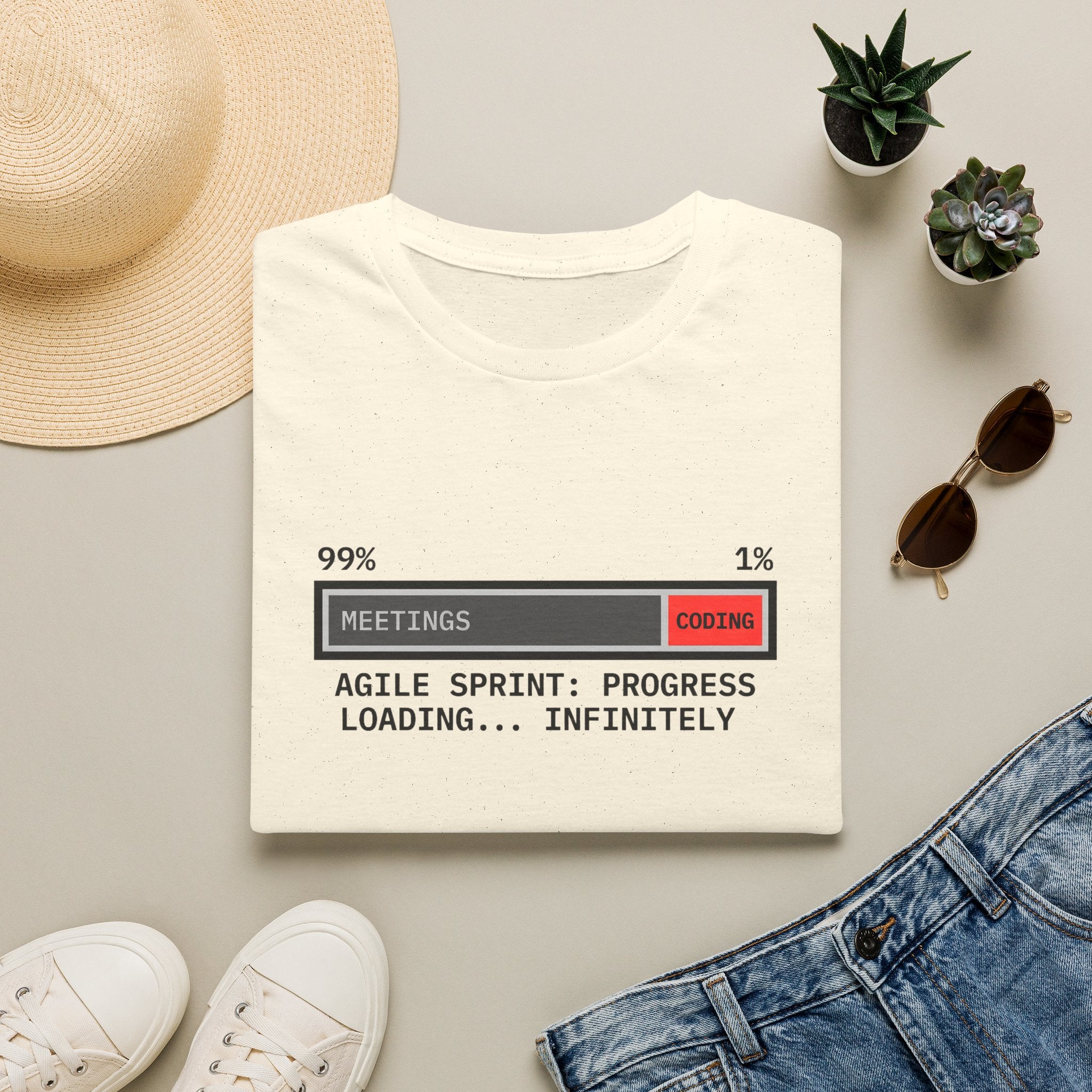 Agile Sprint Progress, Loading Infinitely T-Shirt