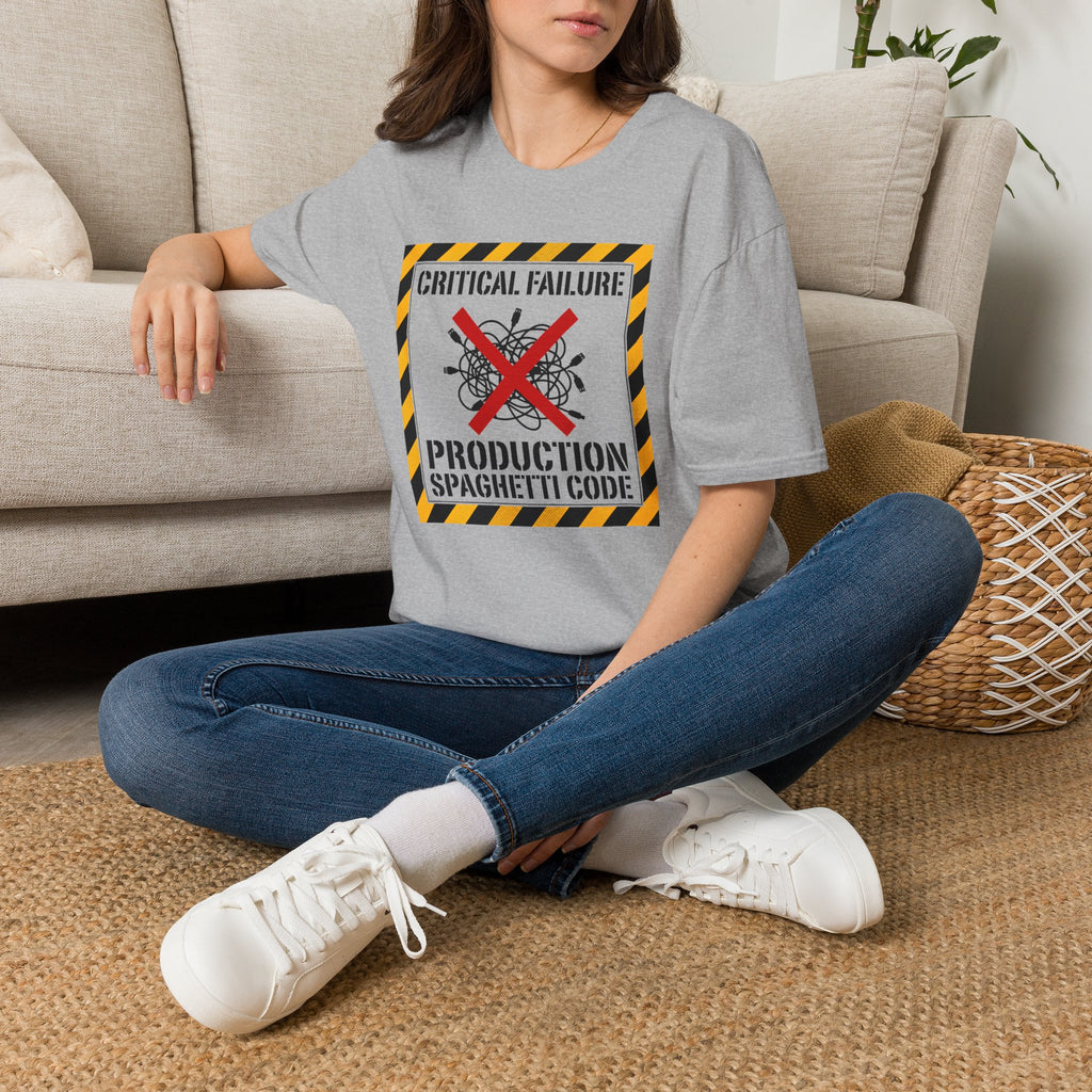 Critical Failure Production Spaghetti Code T-Shirt