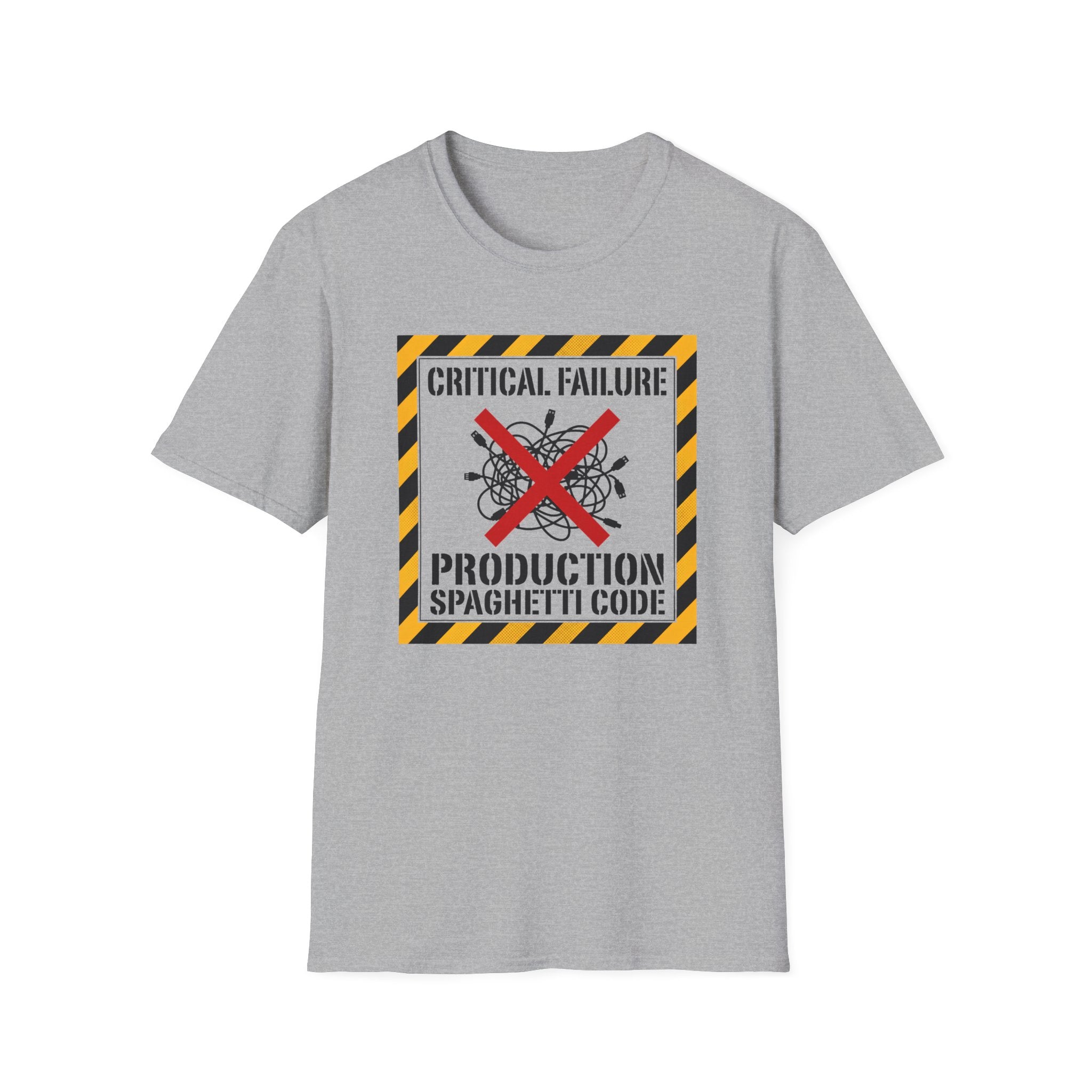 Critical Failure Production Spaghetti Code T-Shirt