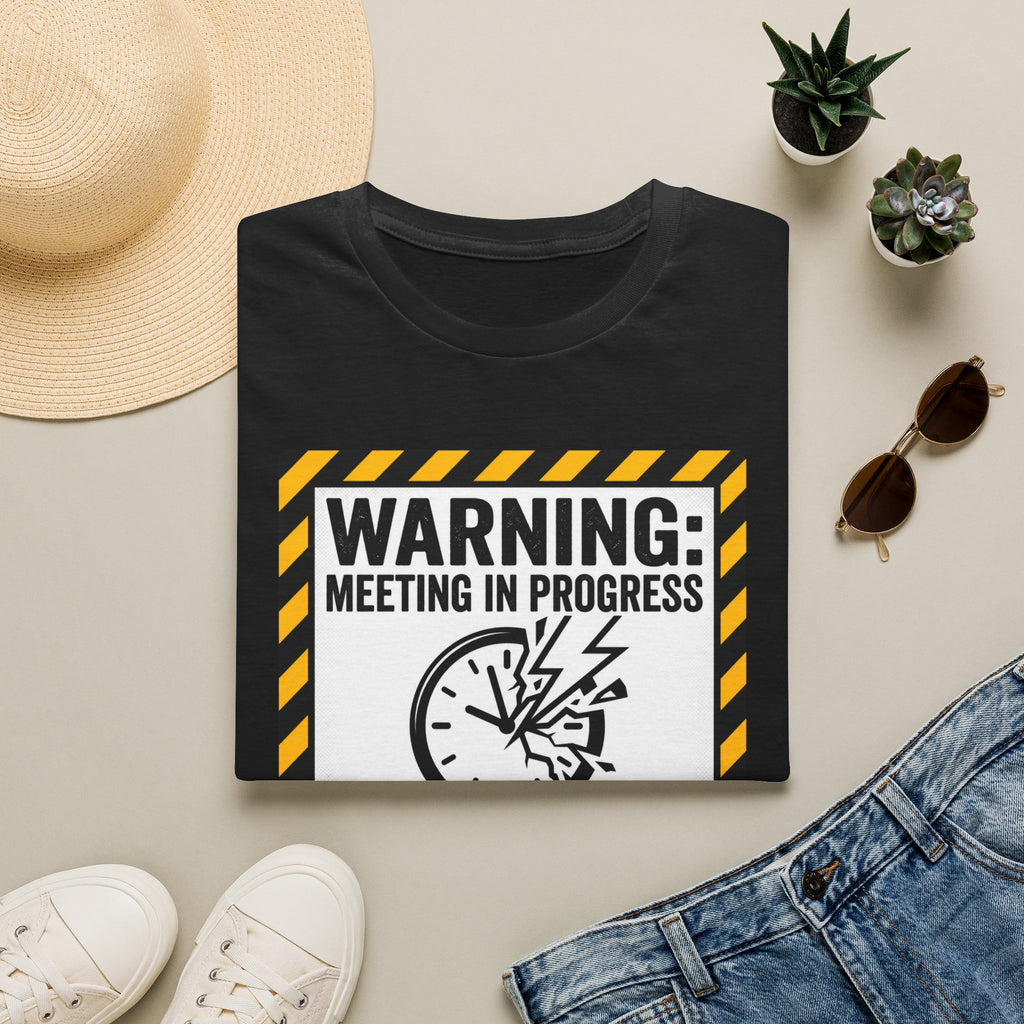 Warning: meeting in progress, productivity 0% T-Shirt