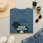 Junior developer vs Senior architect T-Shirt