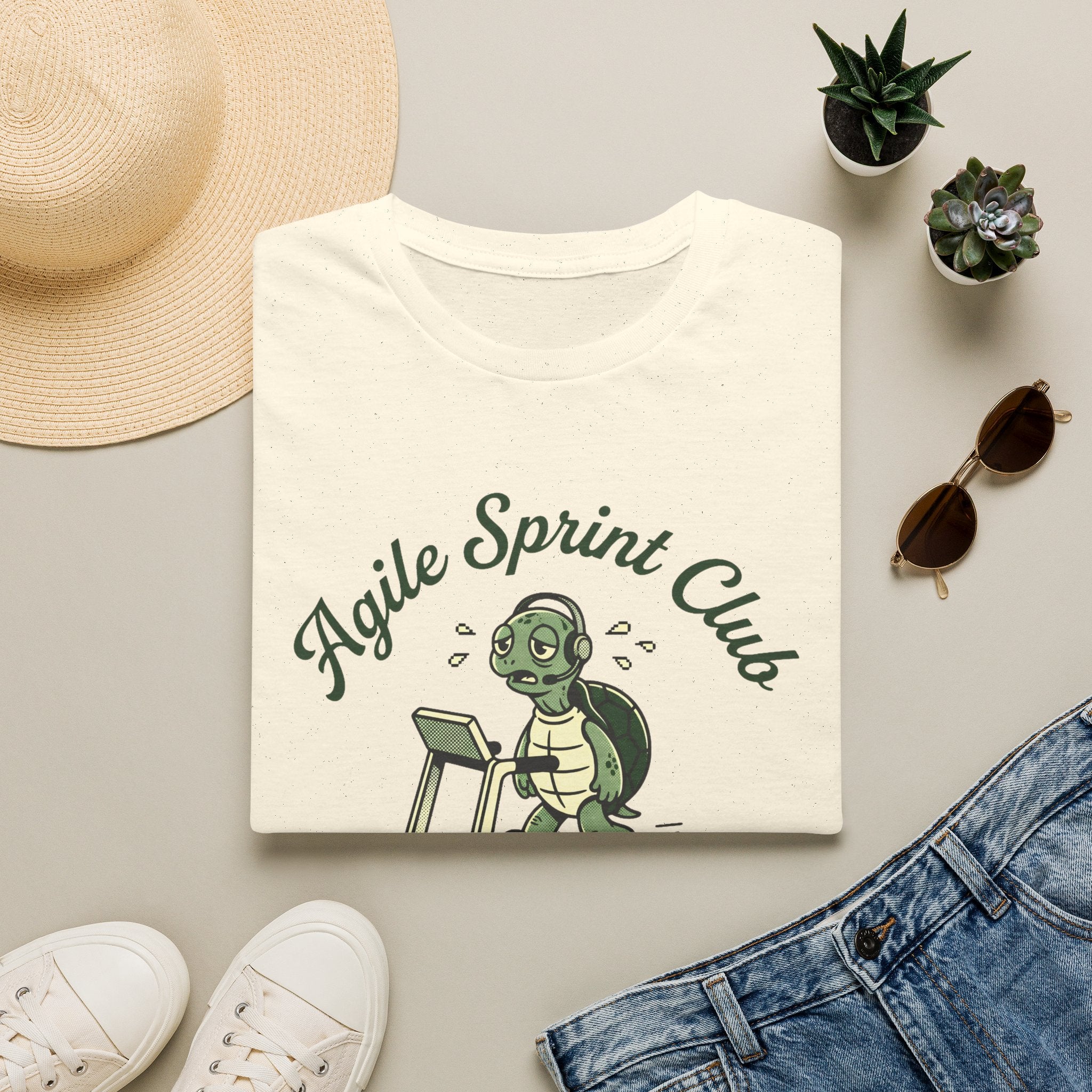 Agile Sprint Club, Moving Nowhere Fast v01 T-Shirt