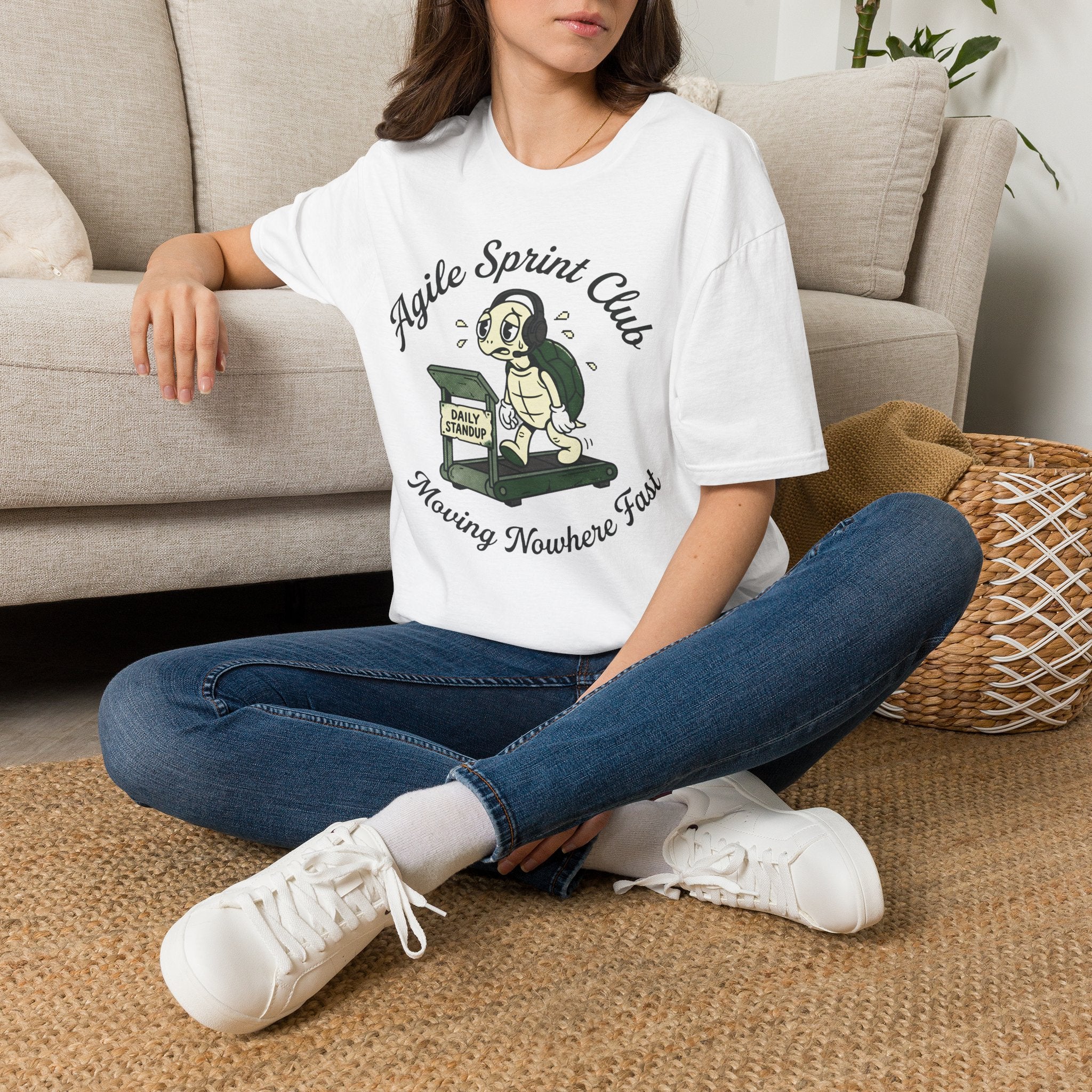 Agile Sprint Club, Moving Nowhere Fast v02 T-Shirt