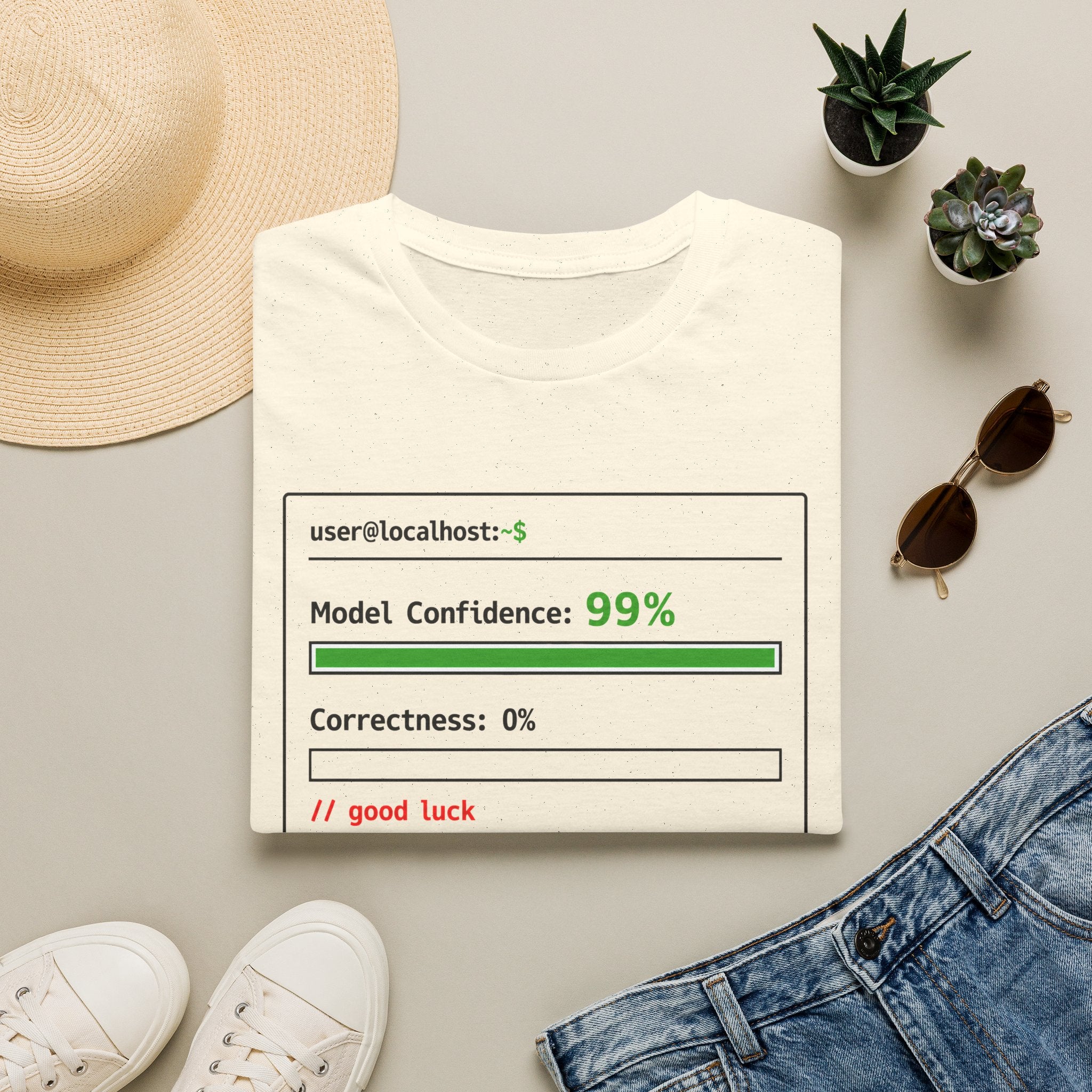 Model Confidence 99% Correctness 0% T-Shirt