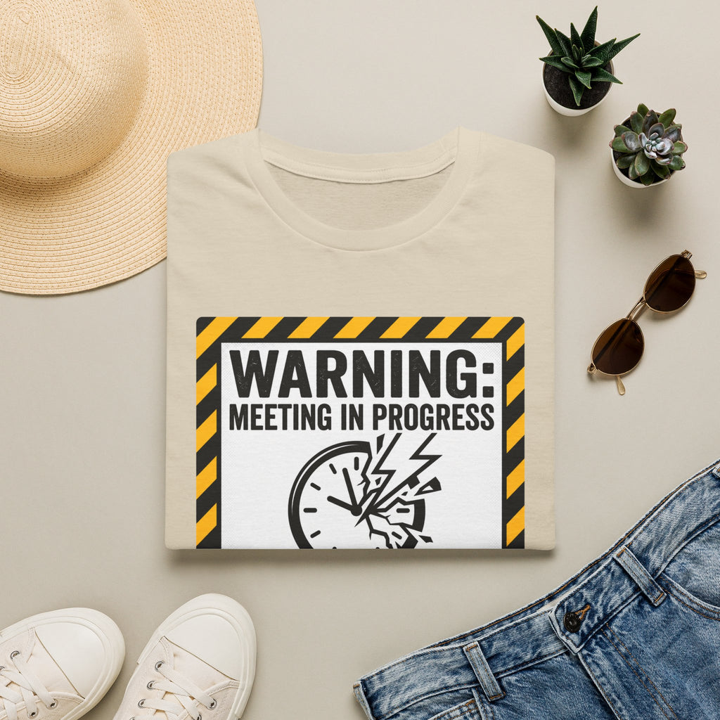 Warning: meeting in progress, productivity 0% T-Shirt
