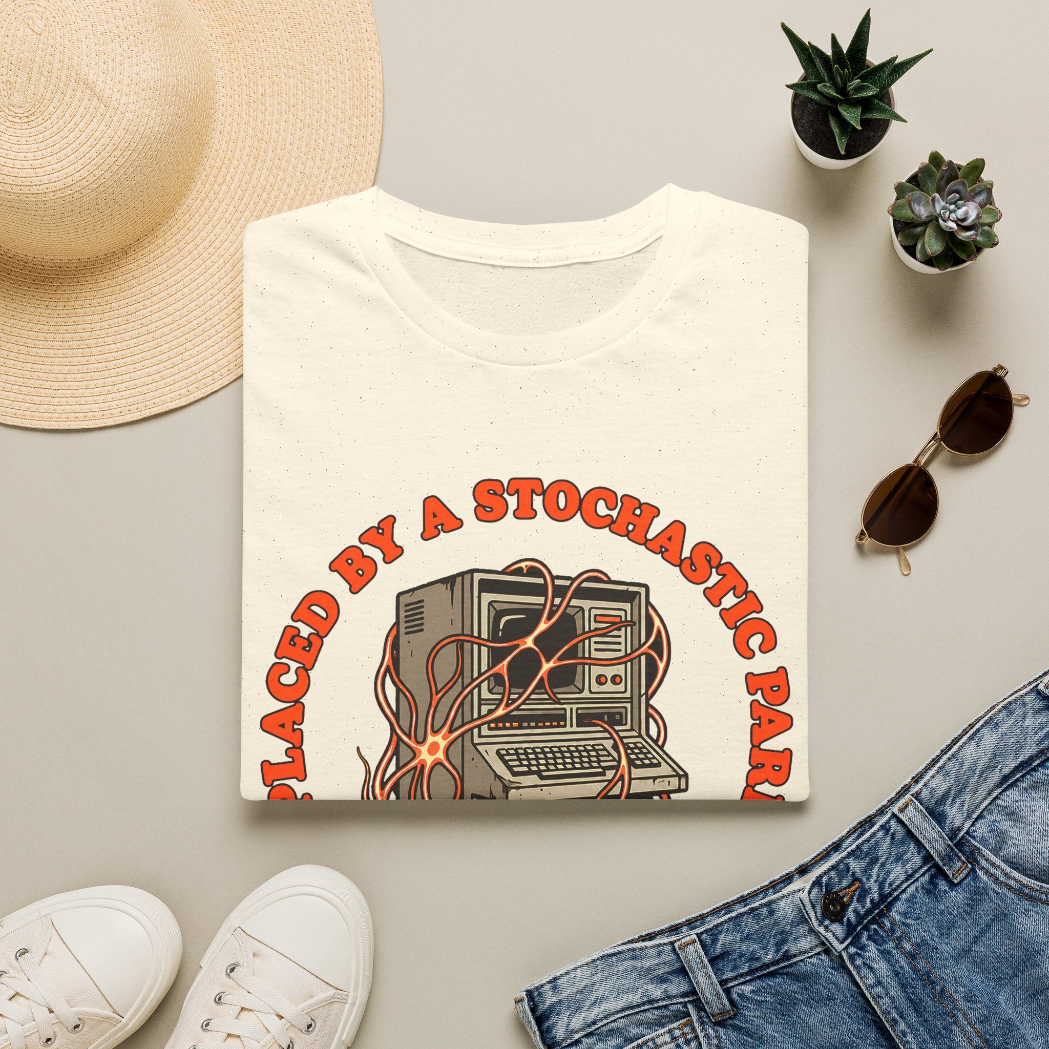 Replaced by a stochastic parrot T-Shirt