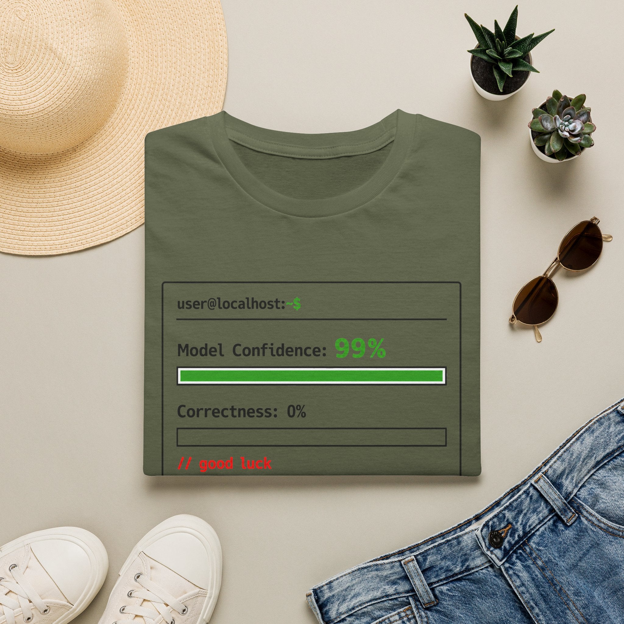 Model Confidence 99% Correctness 0% T-Shirt