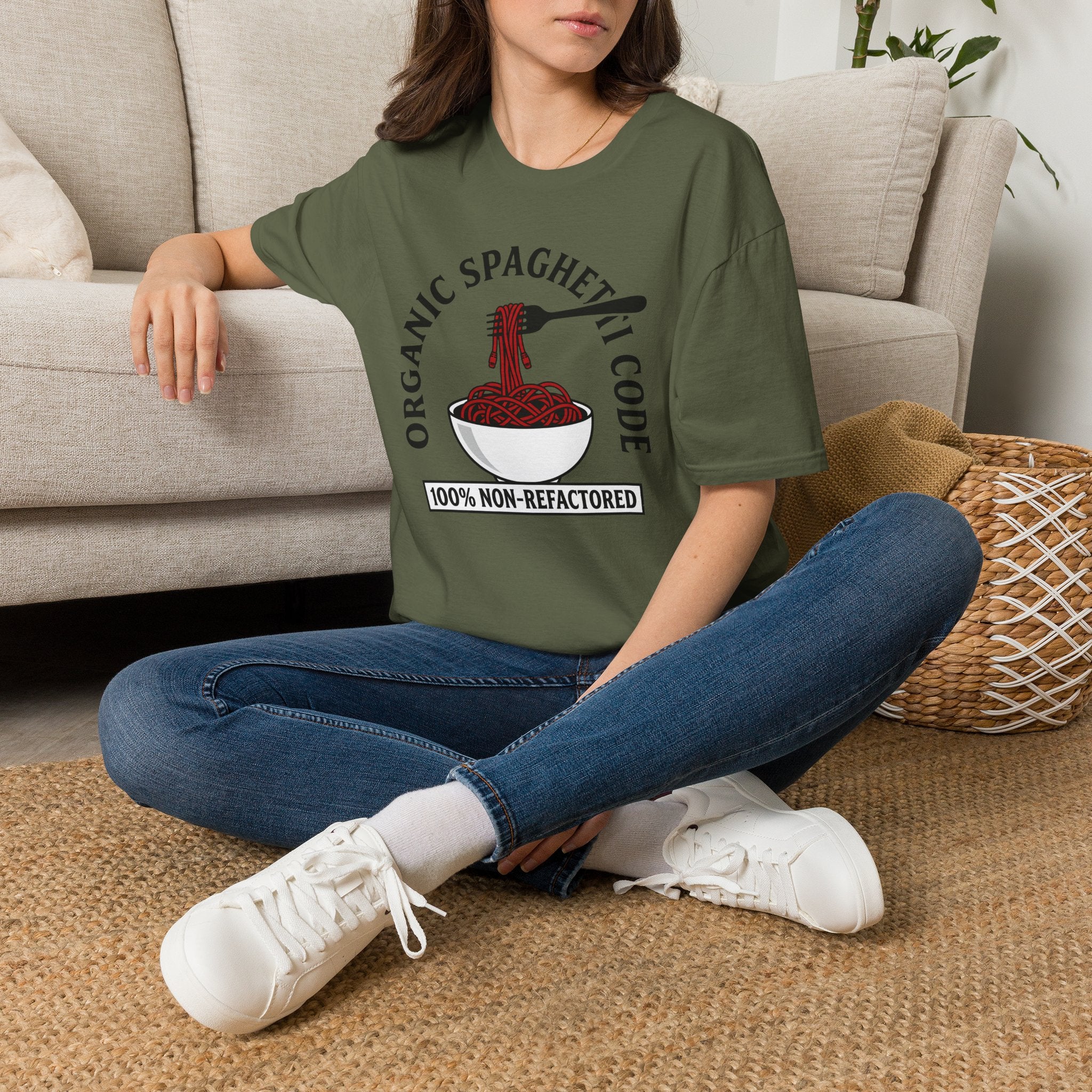 Organic Spaghetti Code 100% Non-Refactored T-Shirt