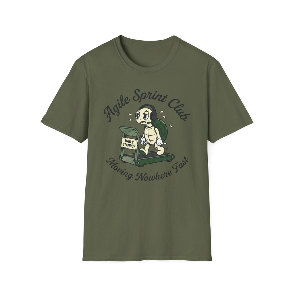 Agile Sprint Club, Moving Nowhere Fast v02 T-Shirt