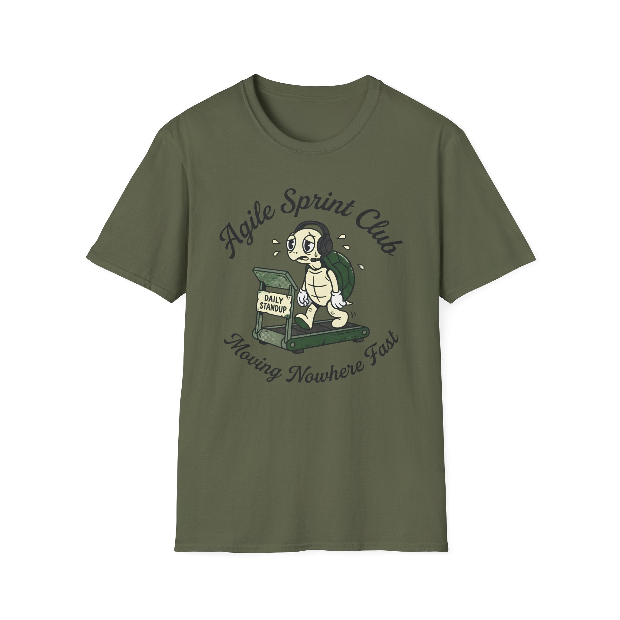 Agile Sprint Club, Moving Nowhere Fast v02 T-Shirt