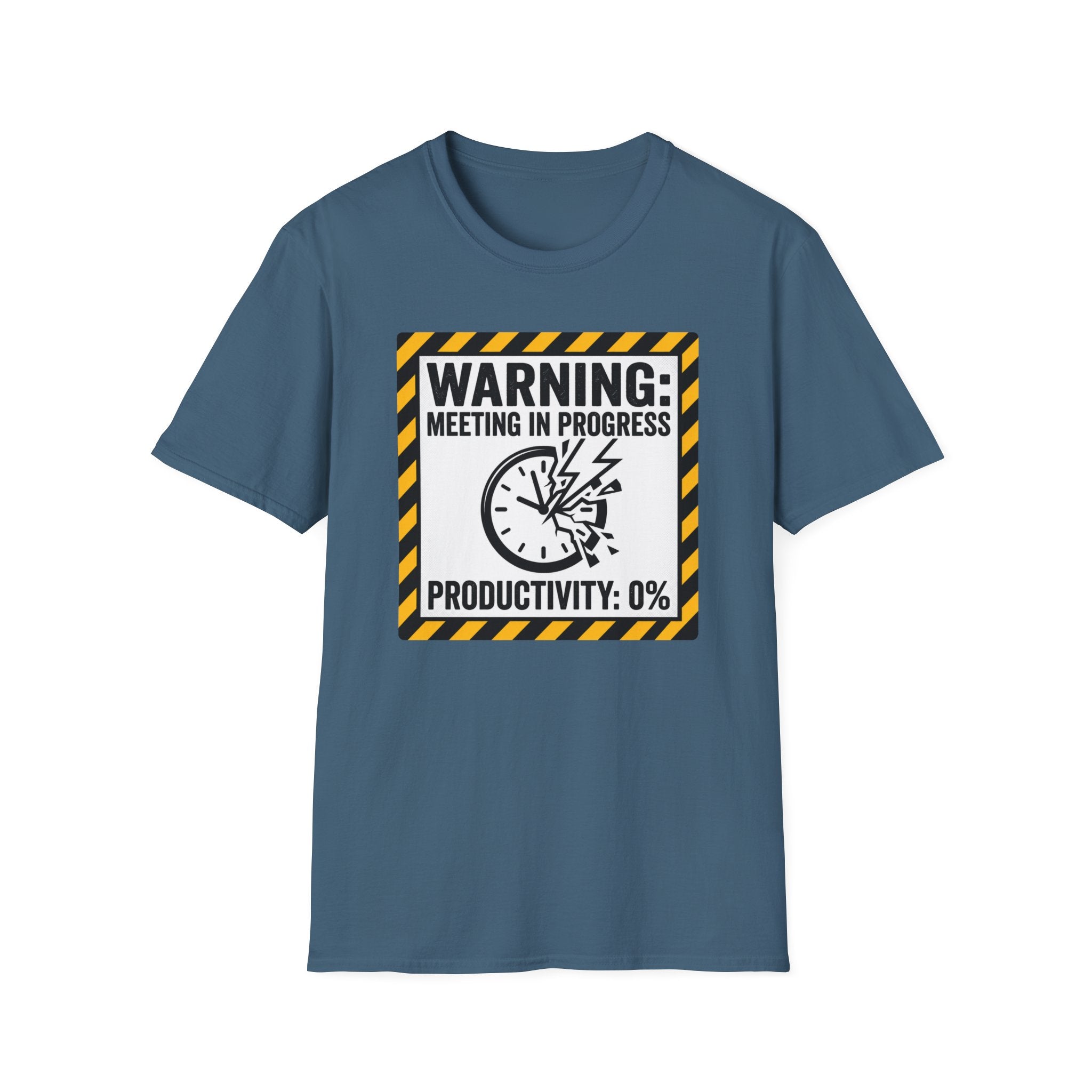 Warning: meeting in progress, productivity 0% T-Shirt