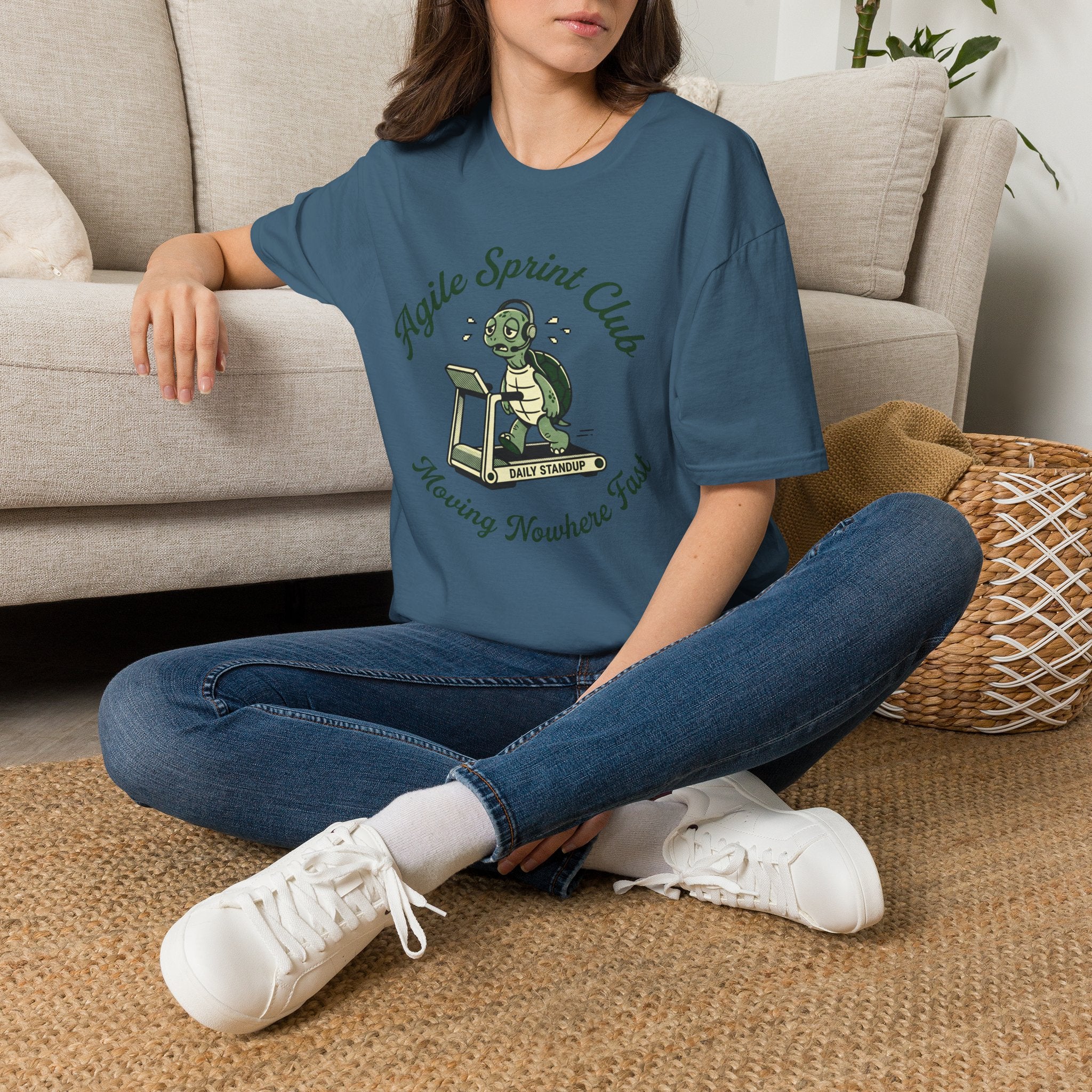 Agile Sprint Club, Moving Nowhere Fast v01 T-Shirt