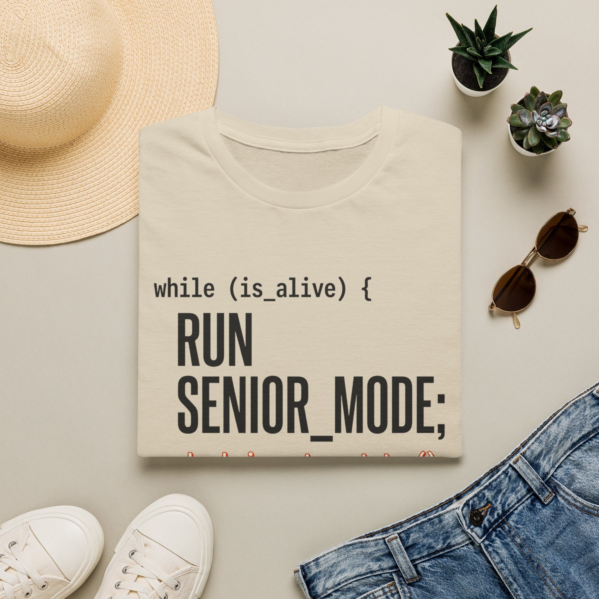 while is alive run senior mode T-Shirt