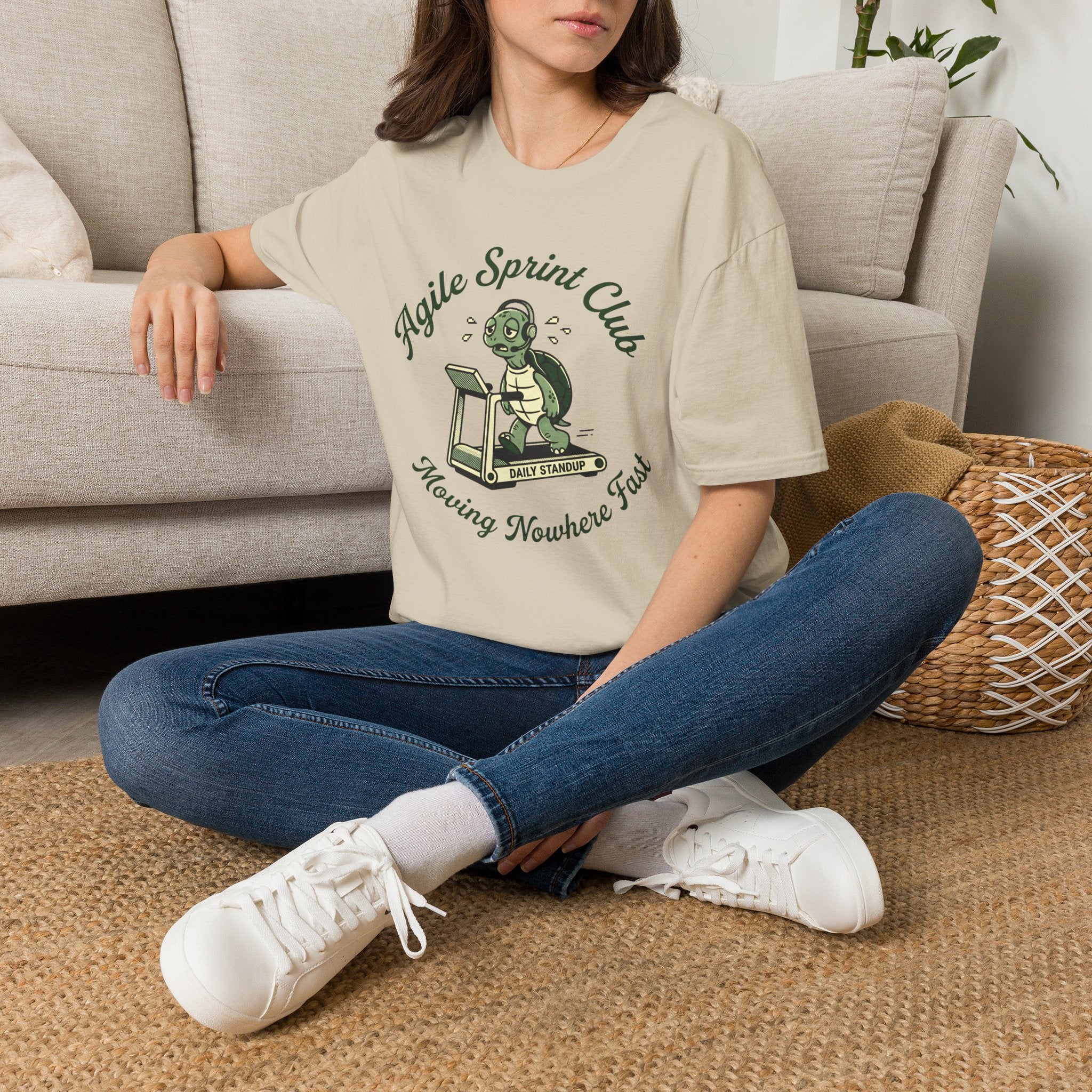 Agile Sprint Club, Moving Nowhere Fast v01 T-Shirt
