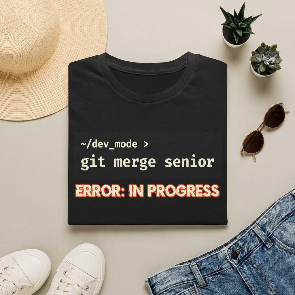 git merge senior - error in progress T-Shirt