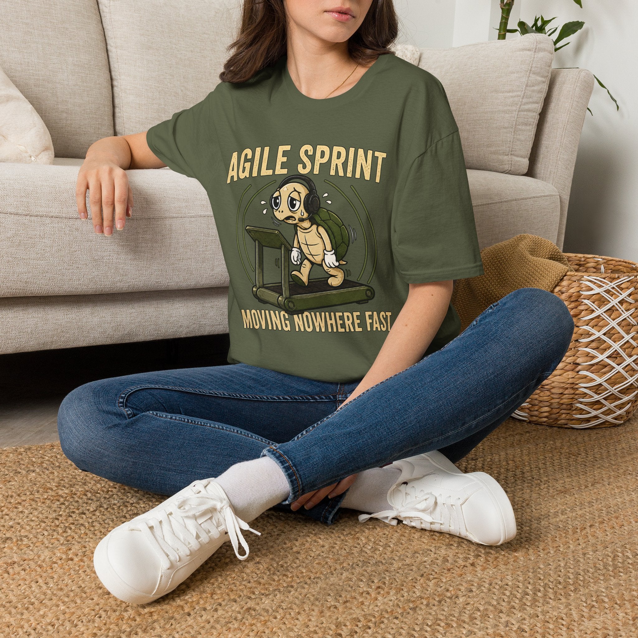 Agile Sprint Club, Moving Nowhere Fast v03 T-Shirt