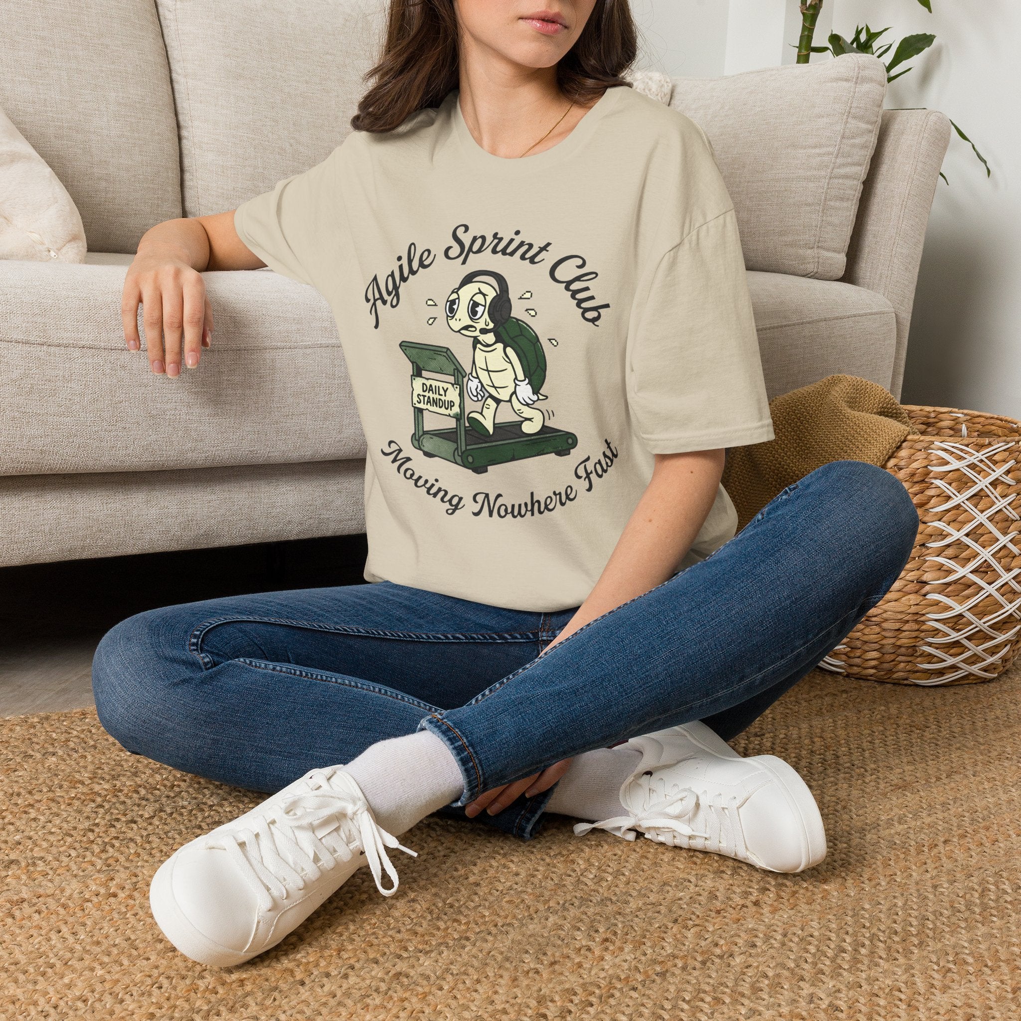 Agile Sprint Club, Moving Nowhere Fast v02 T-Shirt