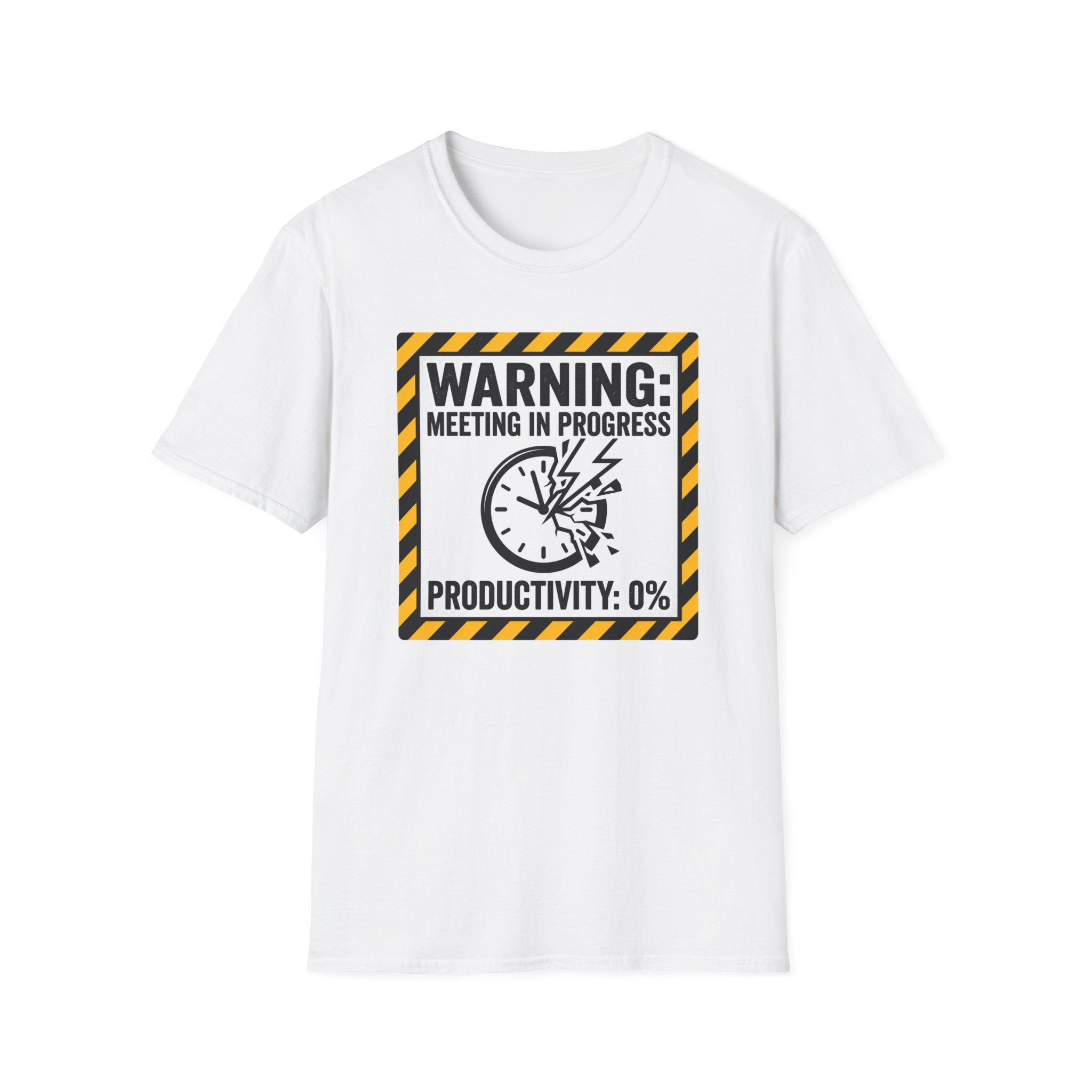 Warning: meeting in progress, productivity 0% T-Shirt