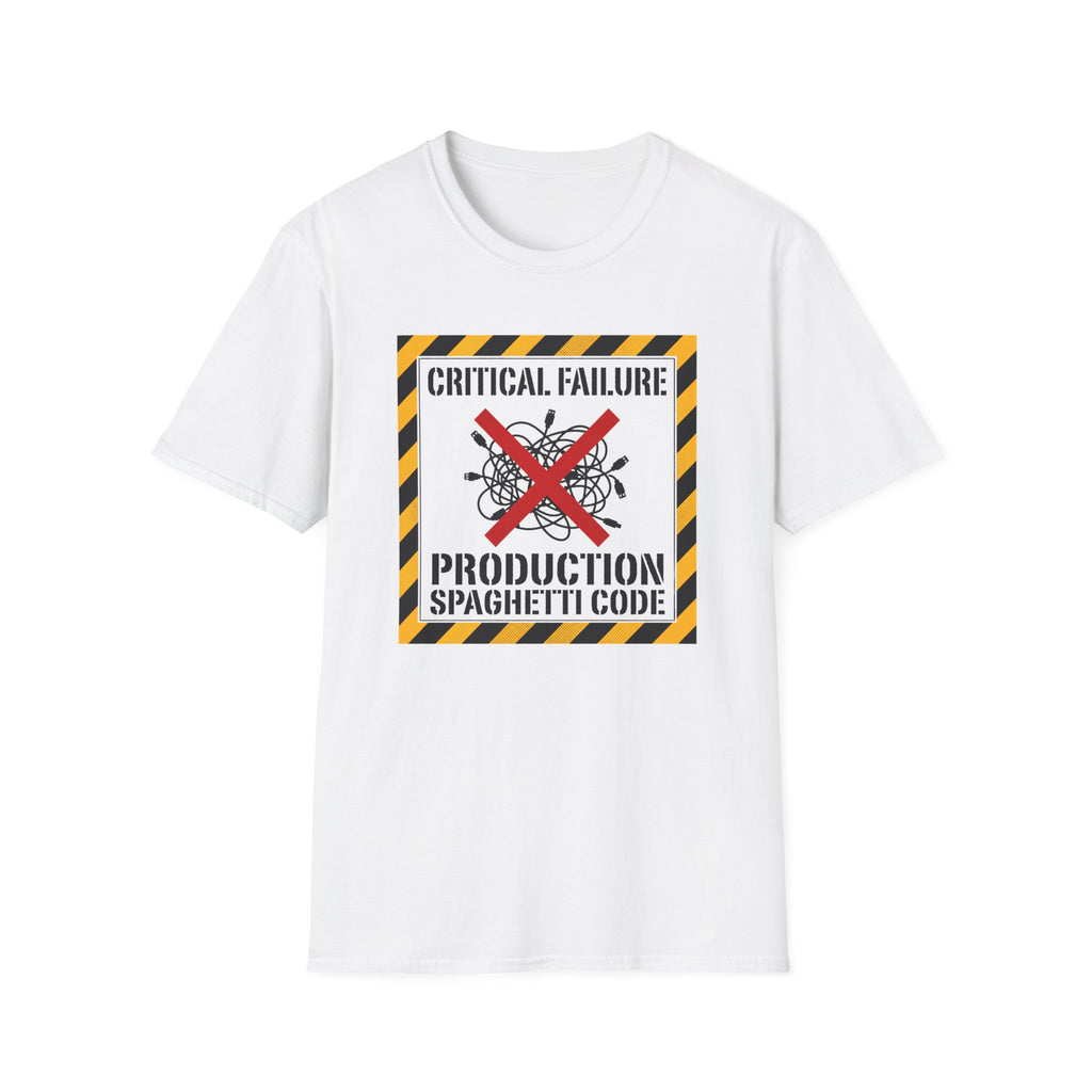 Critical Failure Production Spaghetti Code T-Shirt