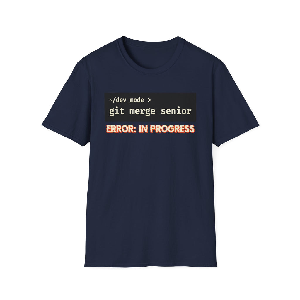 git merge senior - error in progress T-Shirt