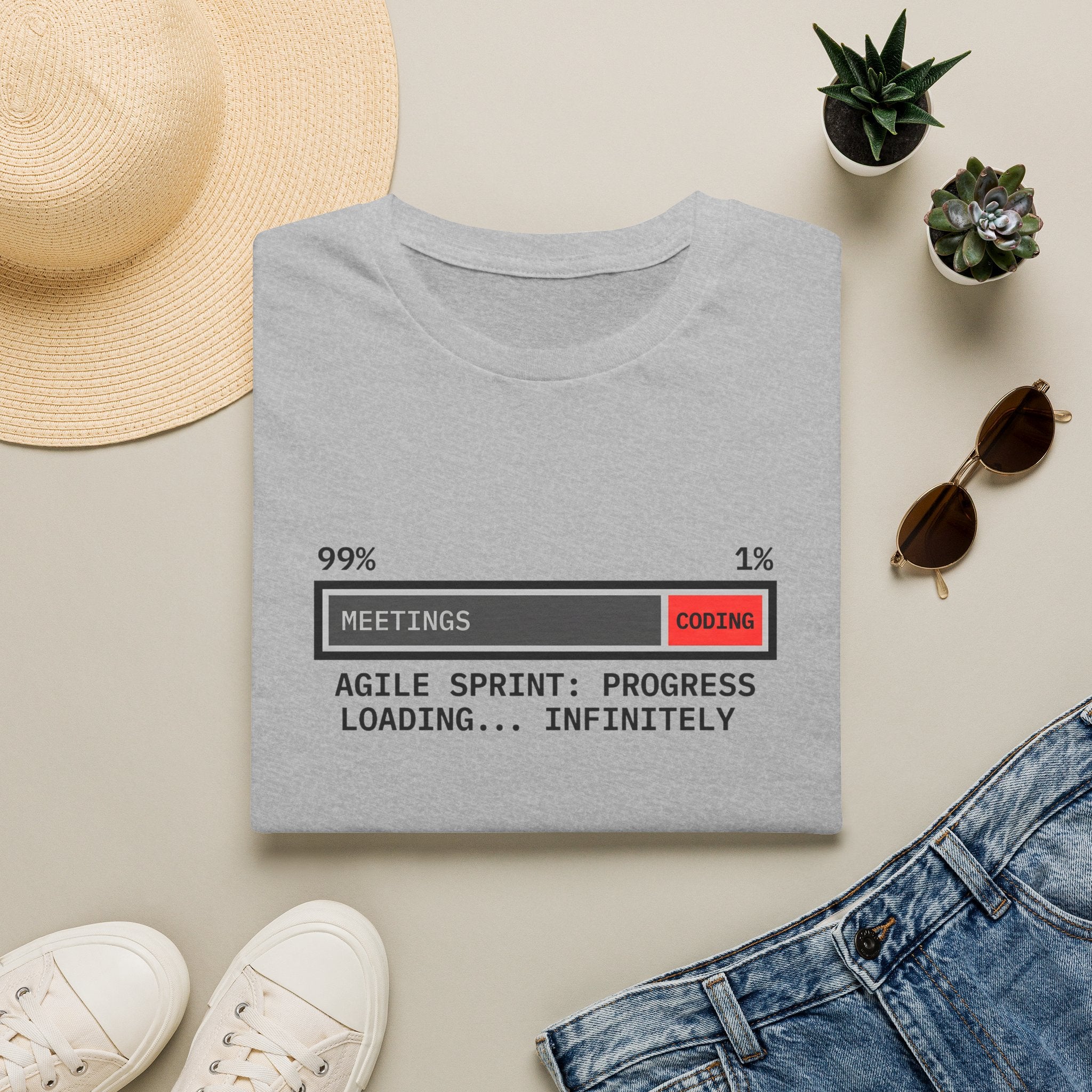 Agile Sprint Progress, Loading Infinitely T-Shirt