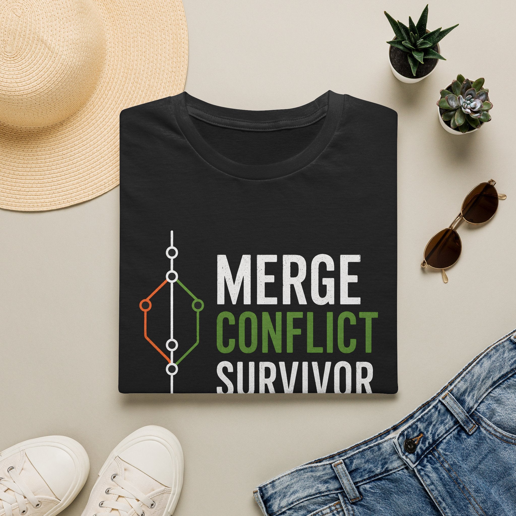 Merge Conflict survivor T-Shirt