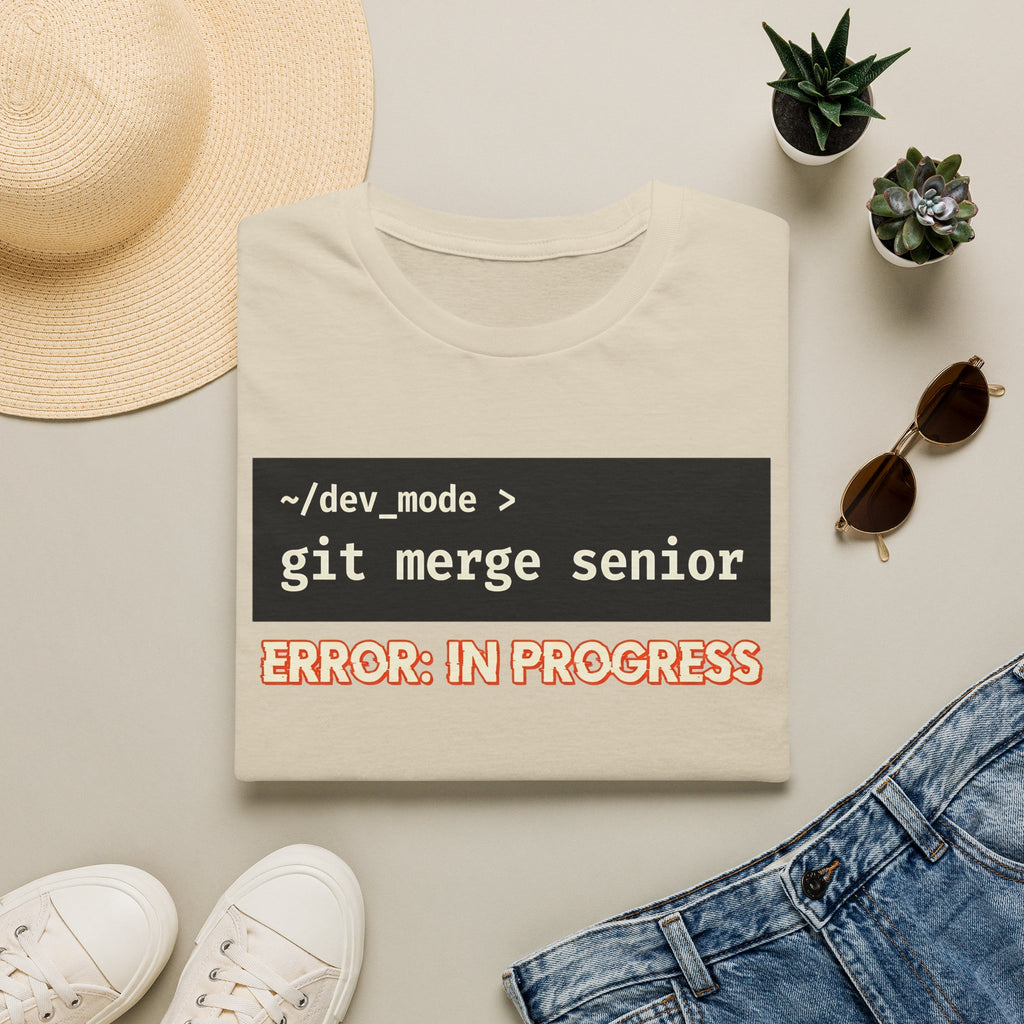 git merge senior - error in progress T-Shirt