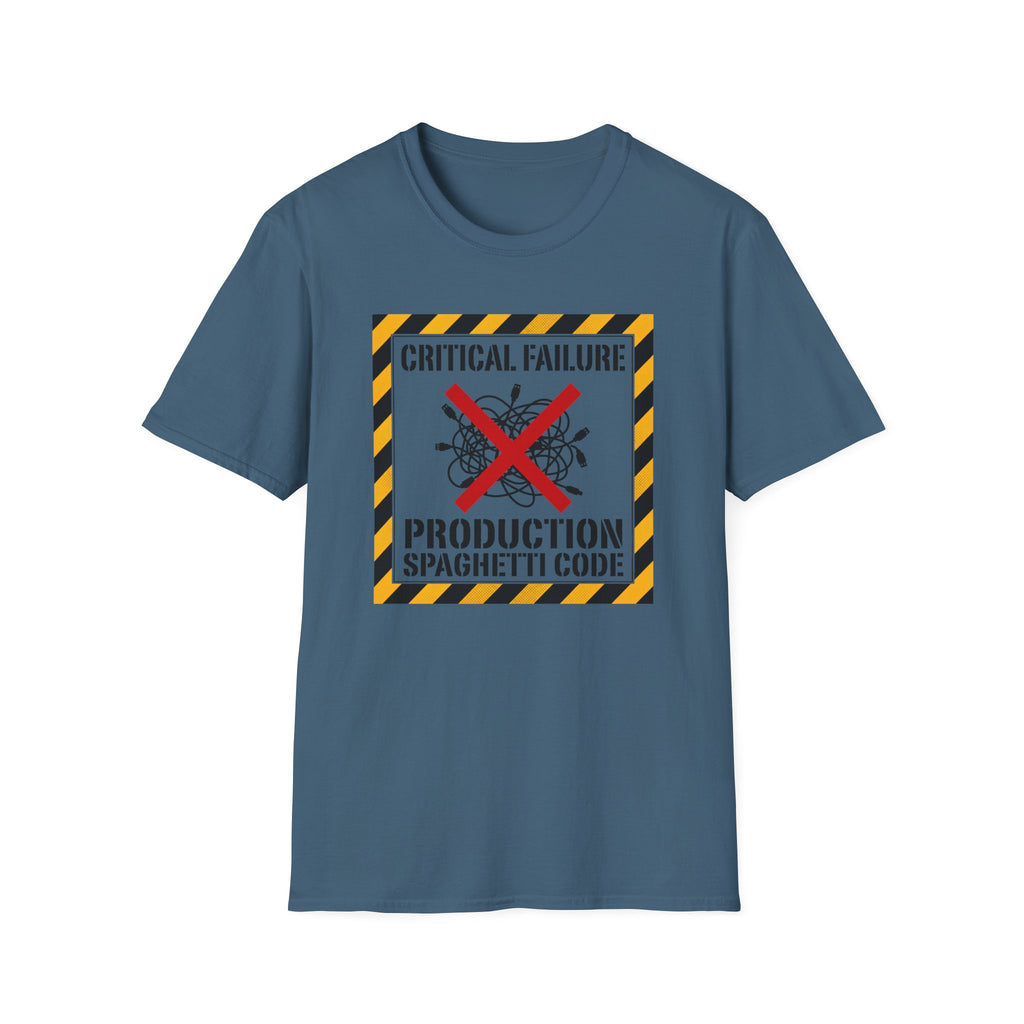 Critical Failure Production Spaghetti Code T-Shirt