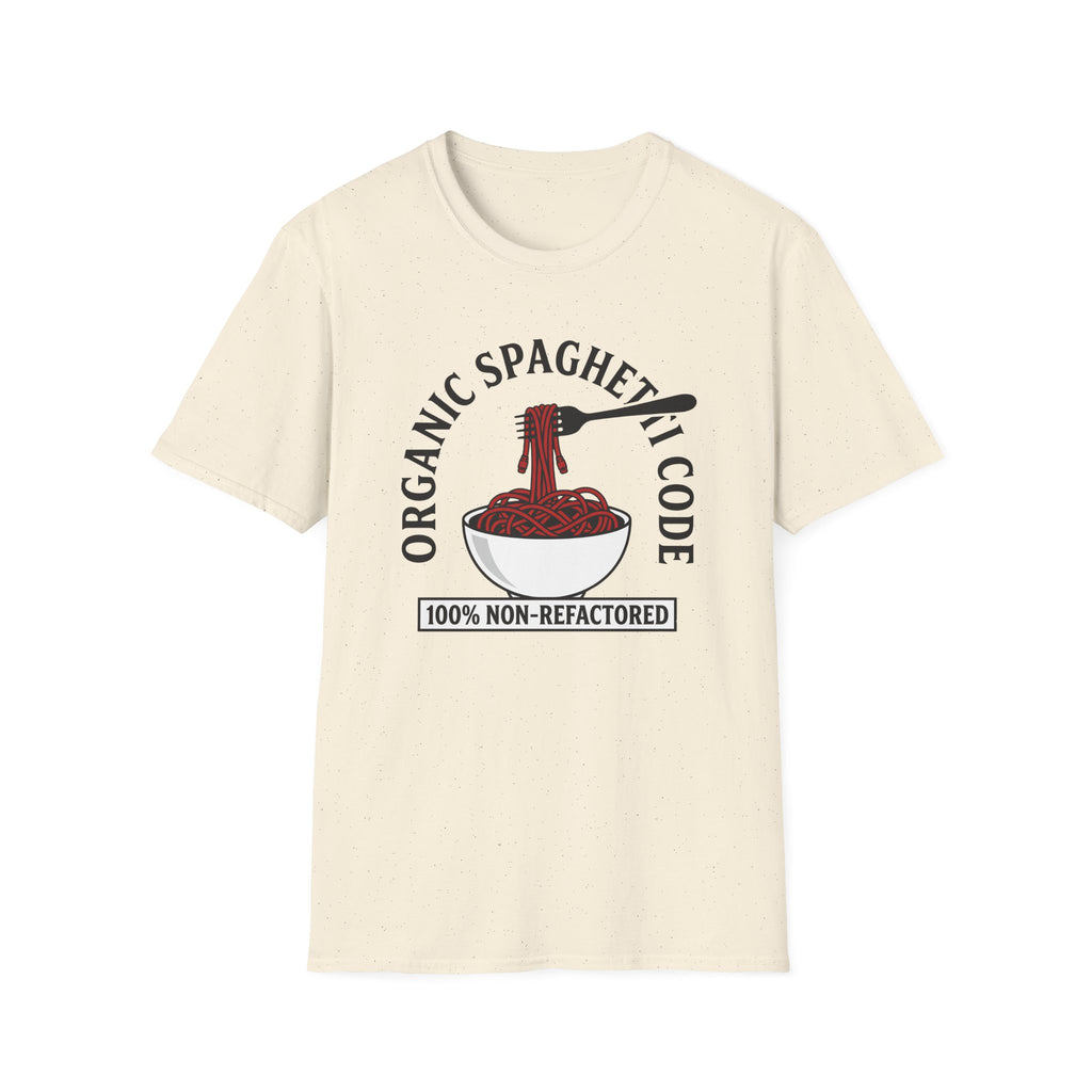 Organic Spaghetti Code 100% Non-Refactored T-Shirt
