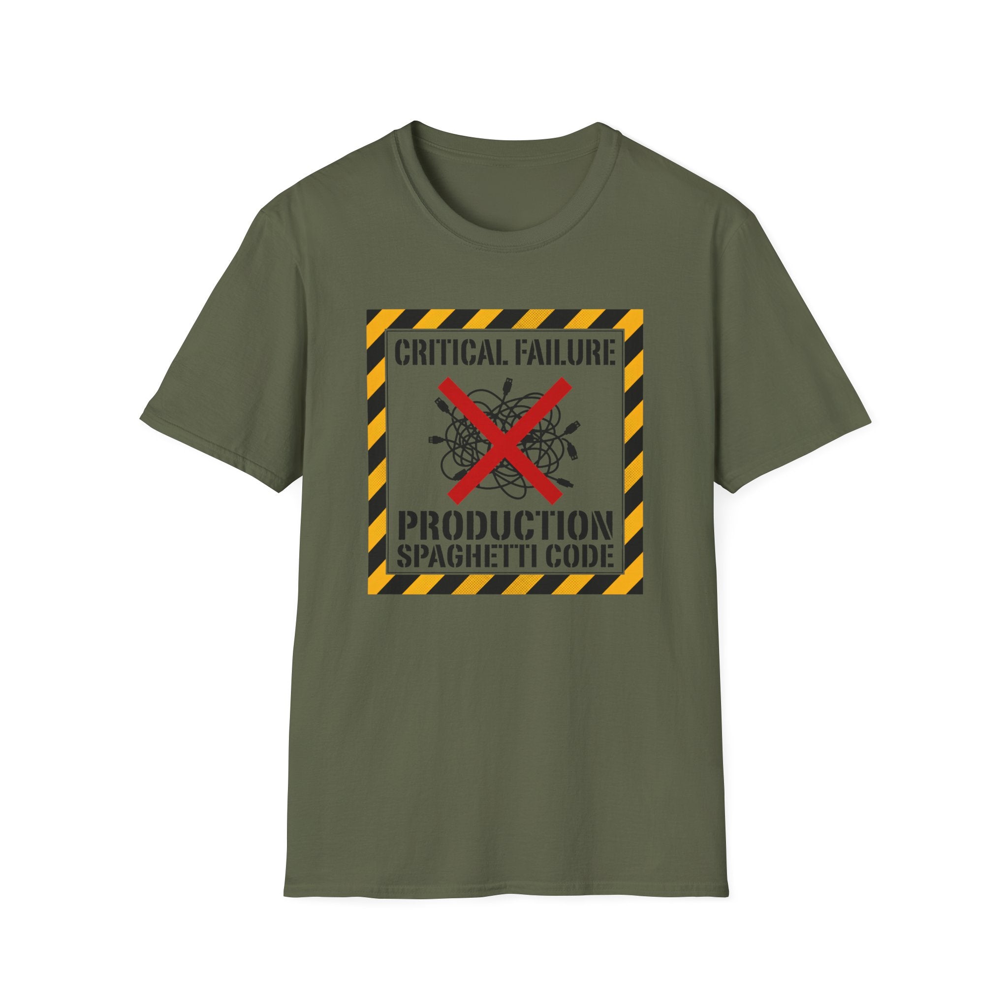 Critical Failure Production Spaghetti Code T-Shirt