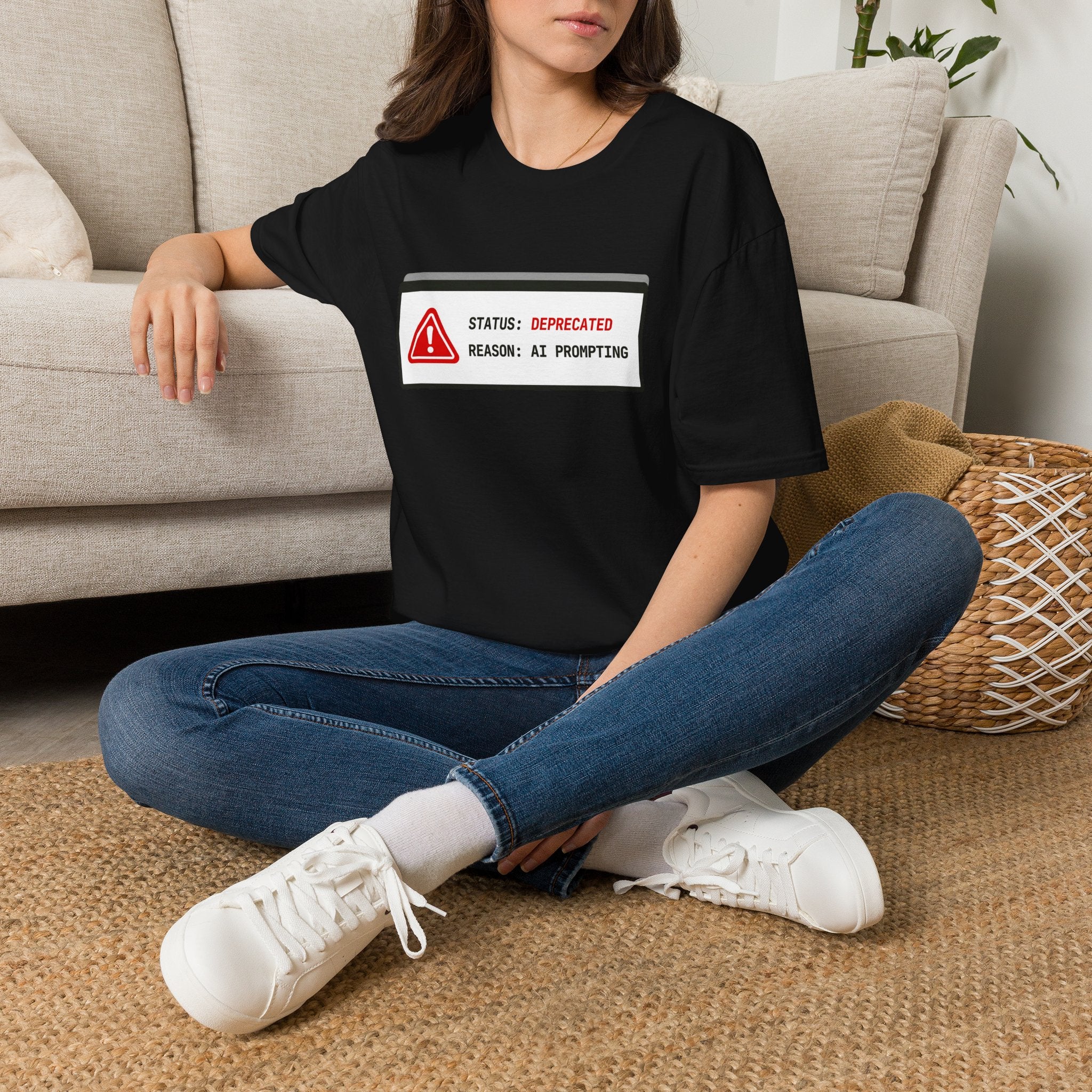 Deprecated Reason AI Prompting T-Shirt