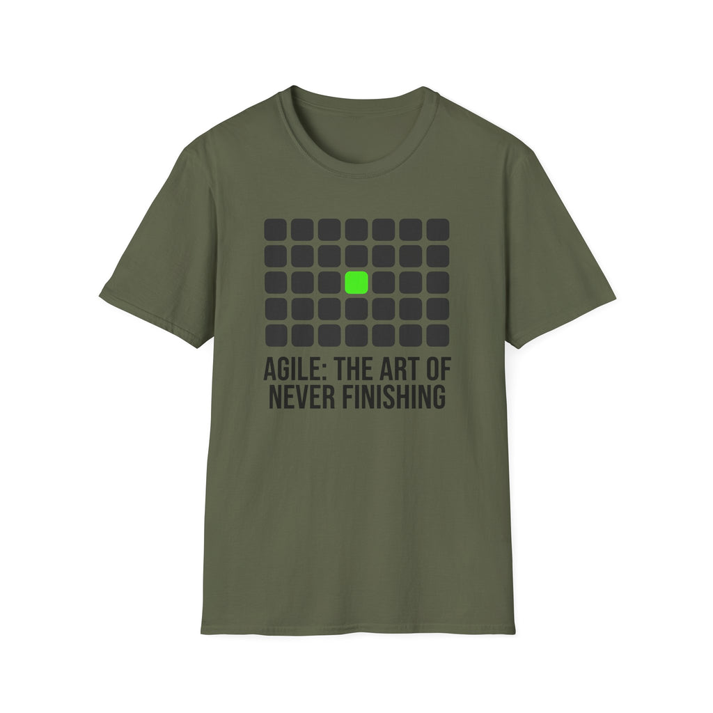 Agile - The art of never finishing T-Shirt