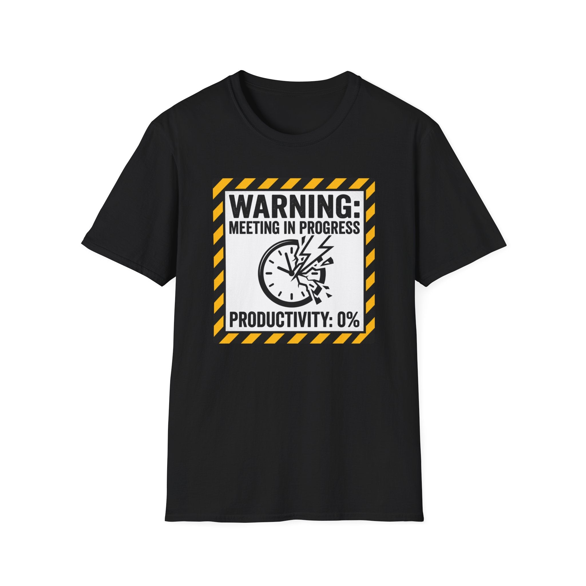 Warning: meeting in progress, productivity 0% T-Shirt