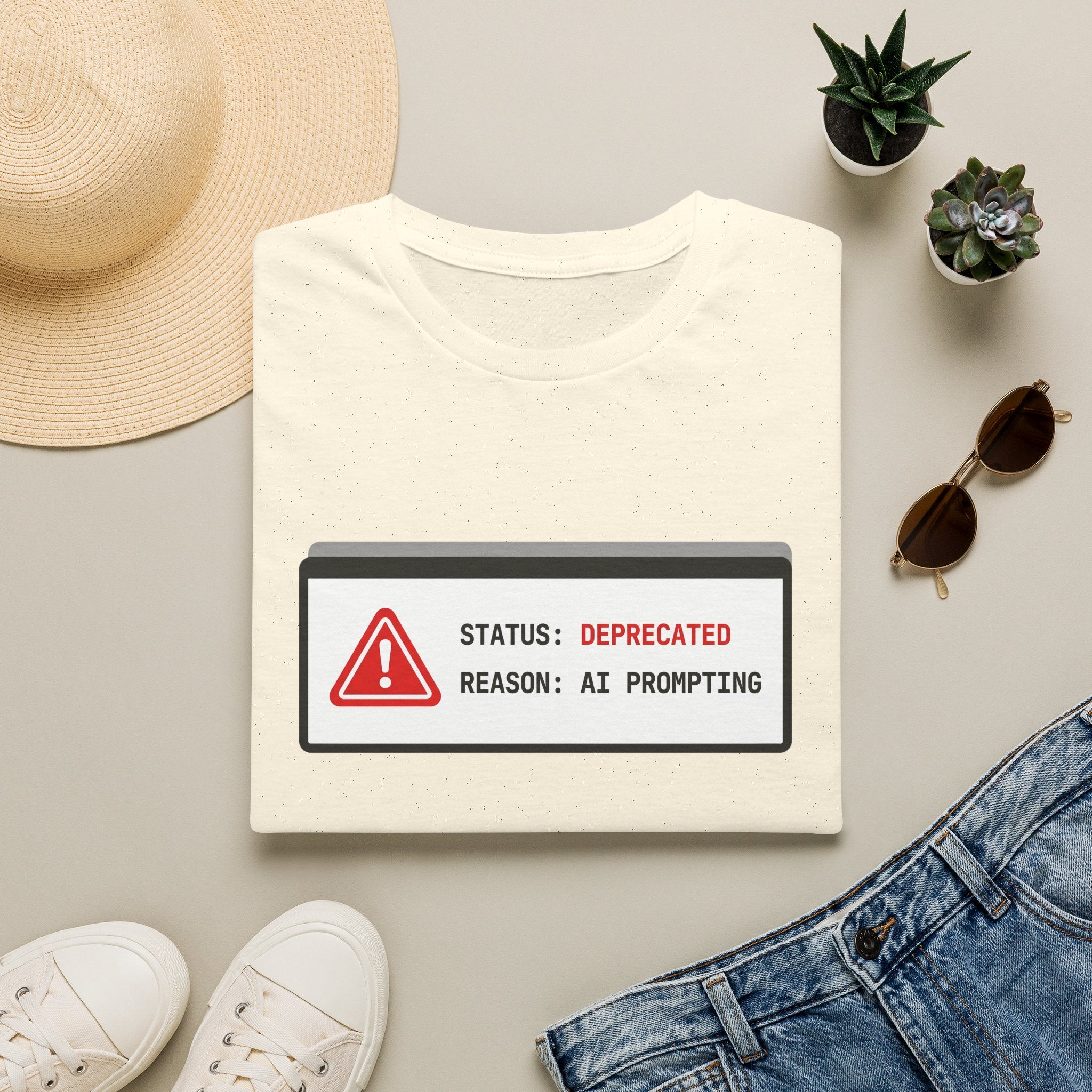 Deprecated Reason AI Prompting T-Shirt