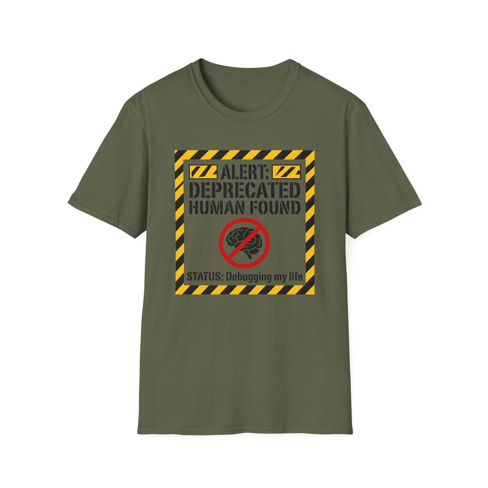 Alert deprecated human found T-Shirt