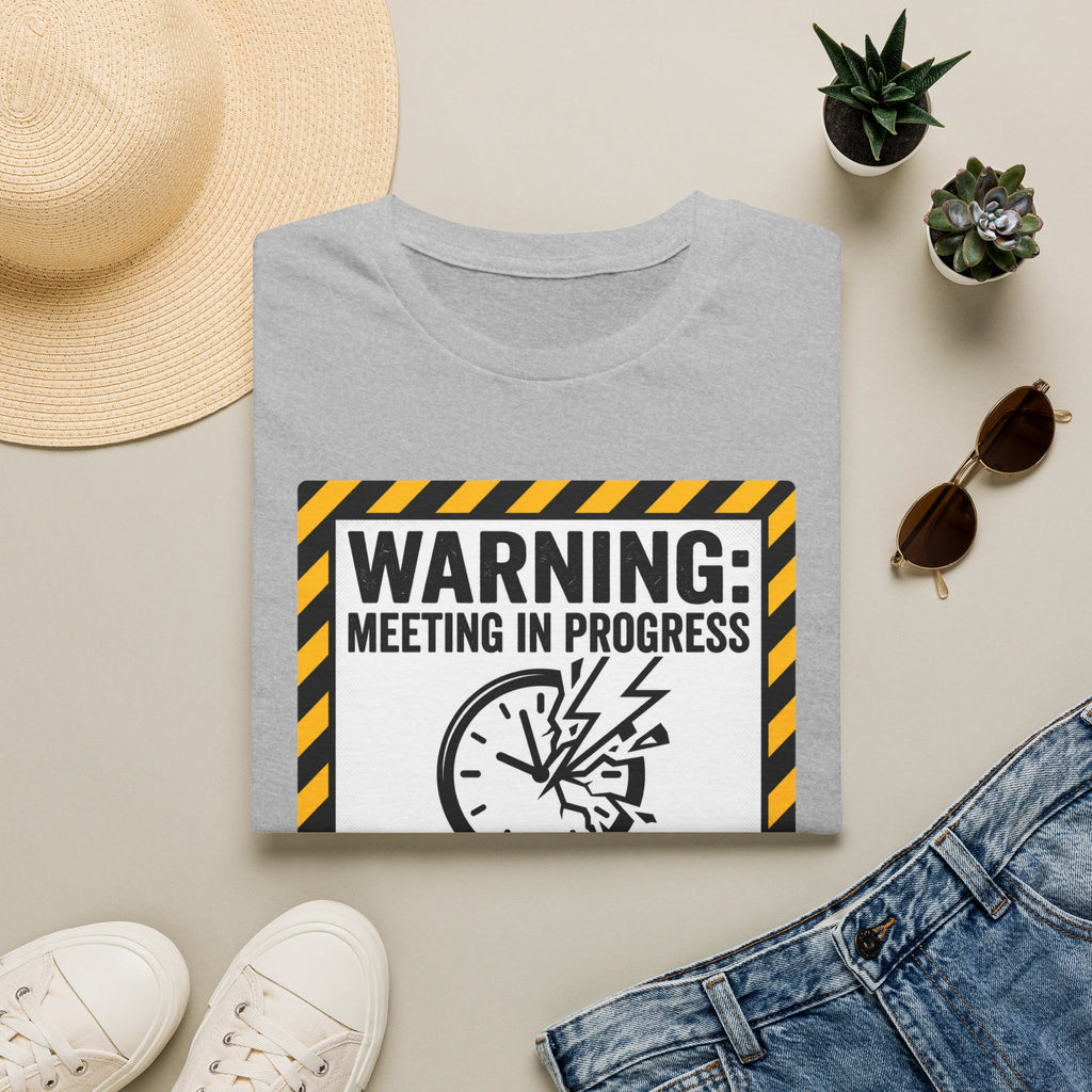 Warning: meeting in progress, productivity 0% T-Shirt