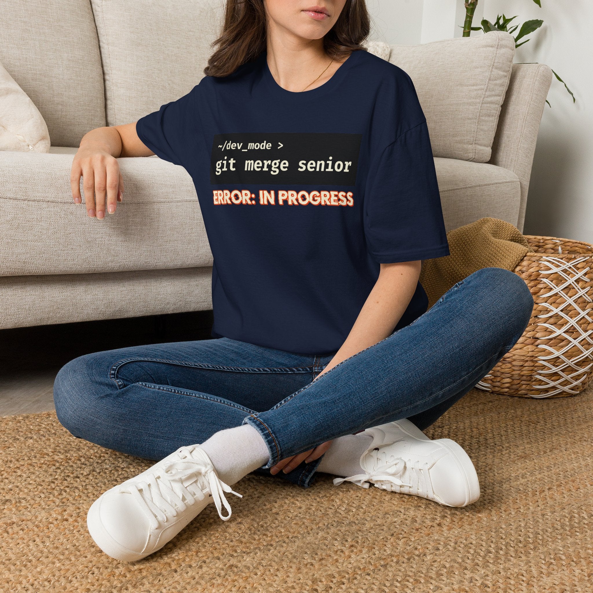 git merge senior - error in progress T-Shirt