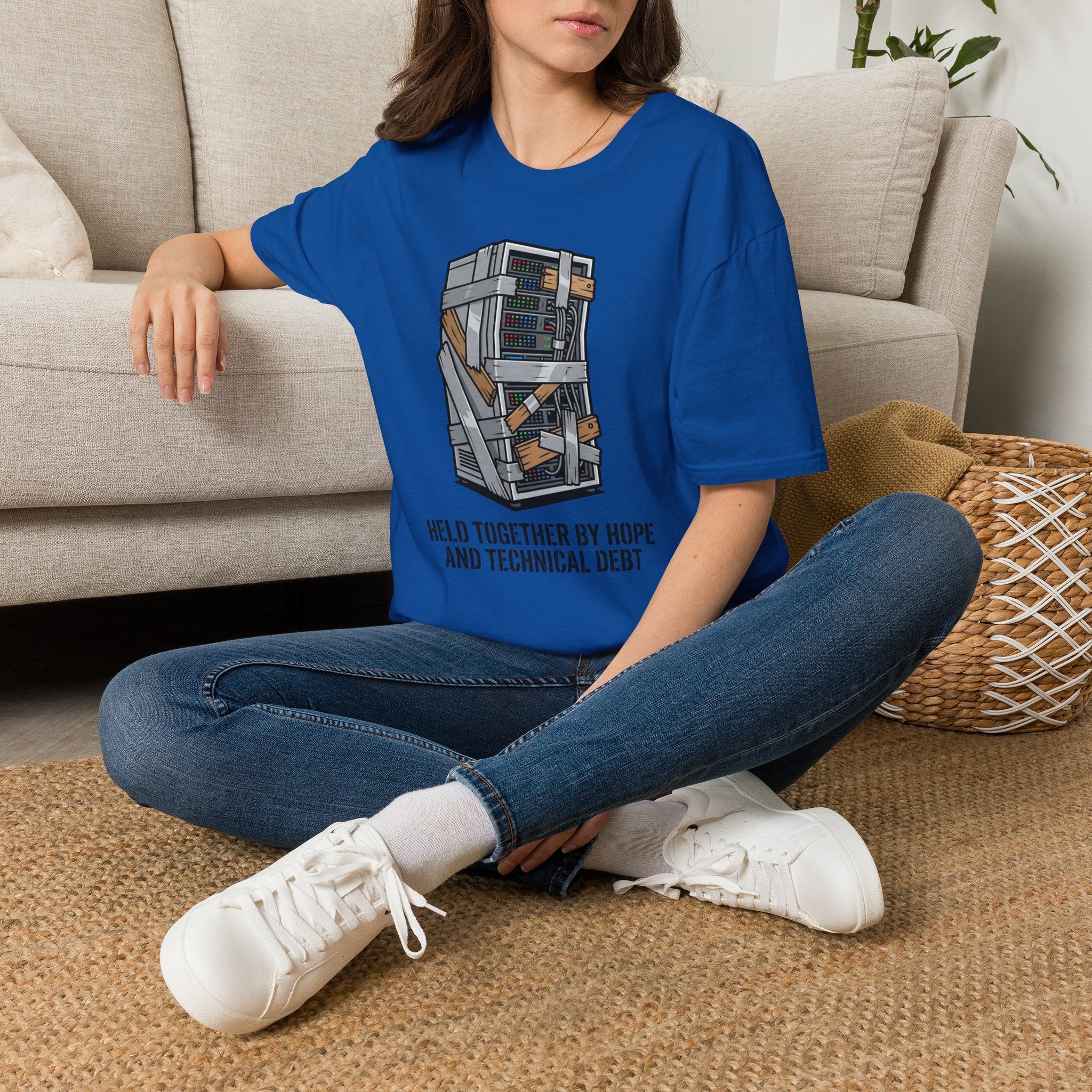 Held together by hope and technical debt T-Shirt